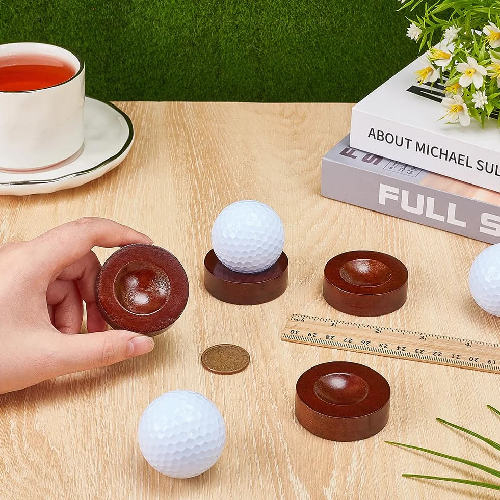 OLYCRAFT présentoir ballon de Golf en bois 5cm pin support affichage balles décor bureau