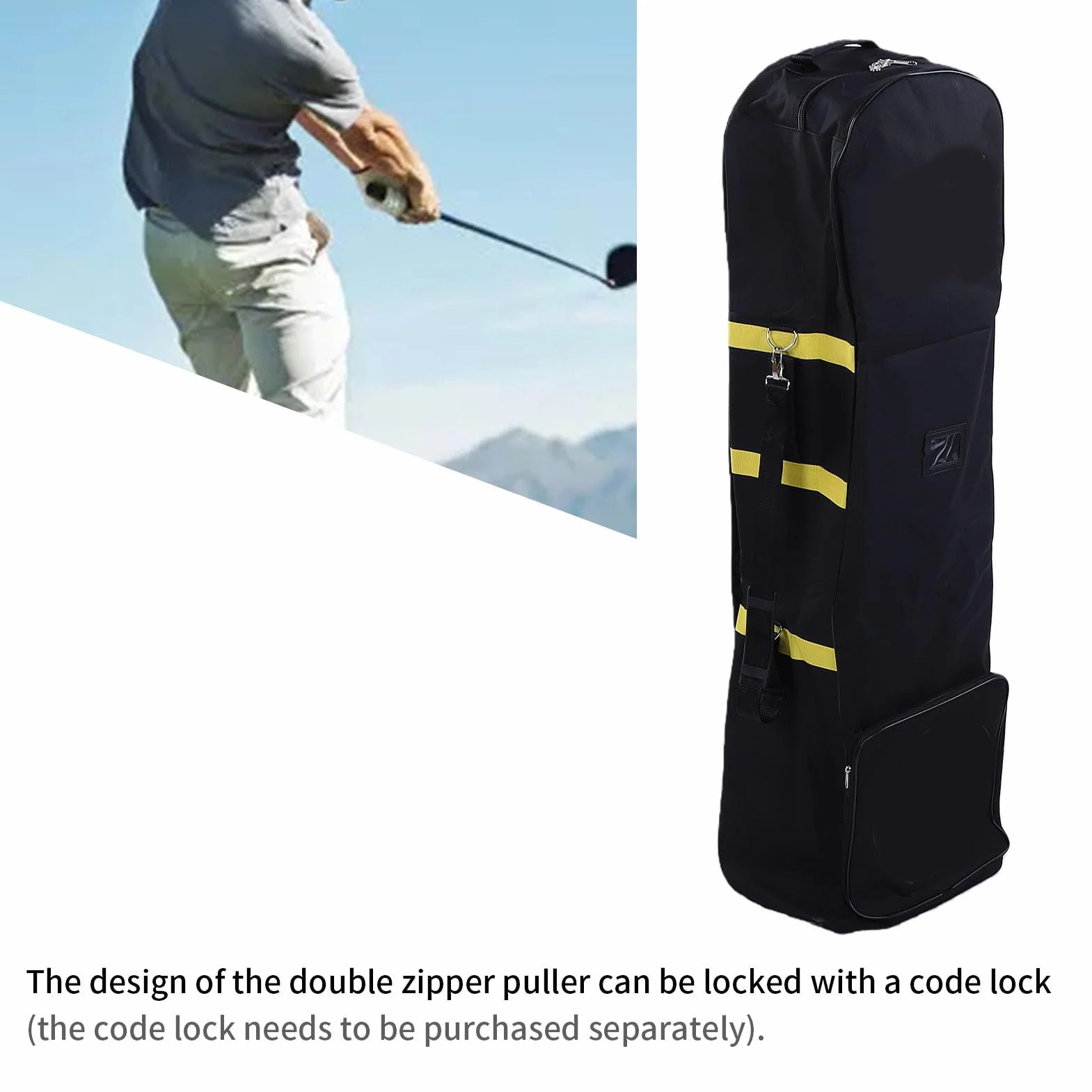 CHICIRIS Sac de Voyage de Golf Pliable 600D Oxford avec Roulettes