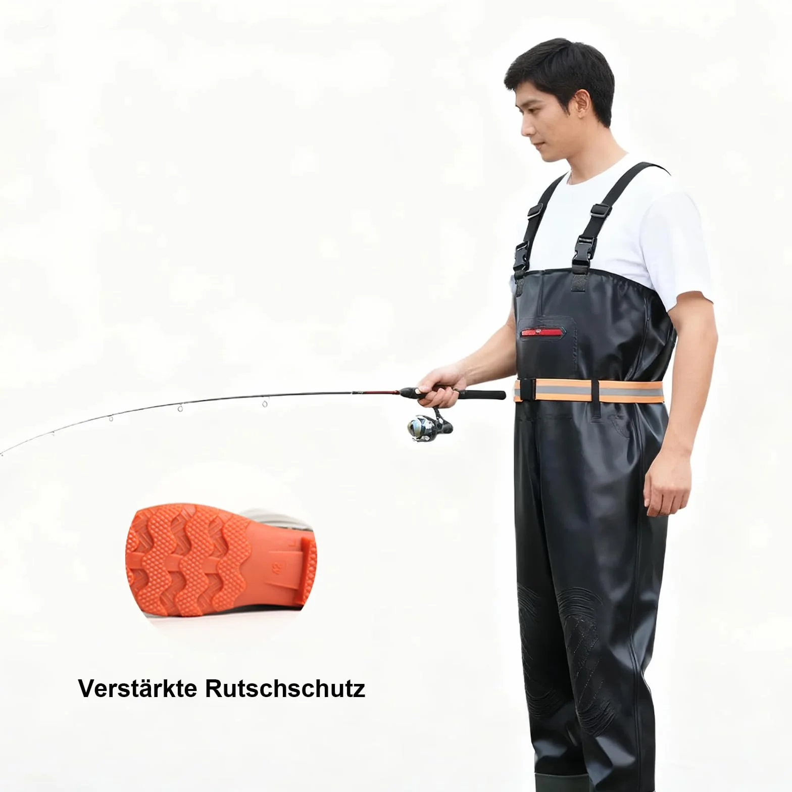Waders homme femme pantalon pêche avec bottes respirant imperméable adulte