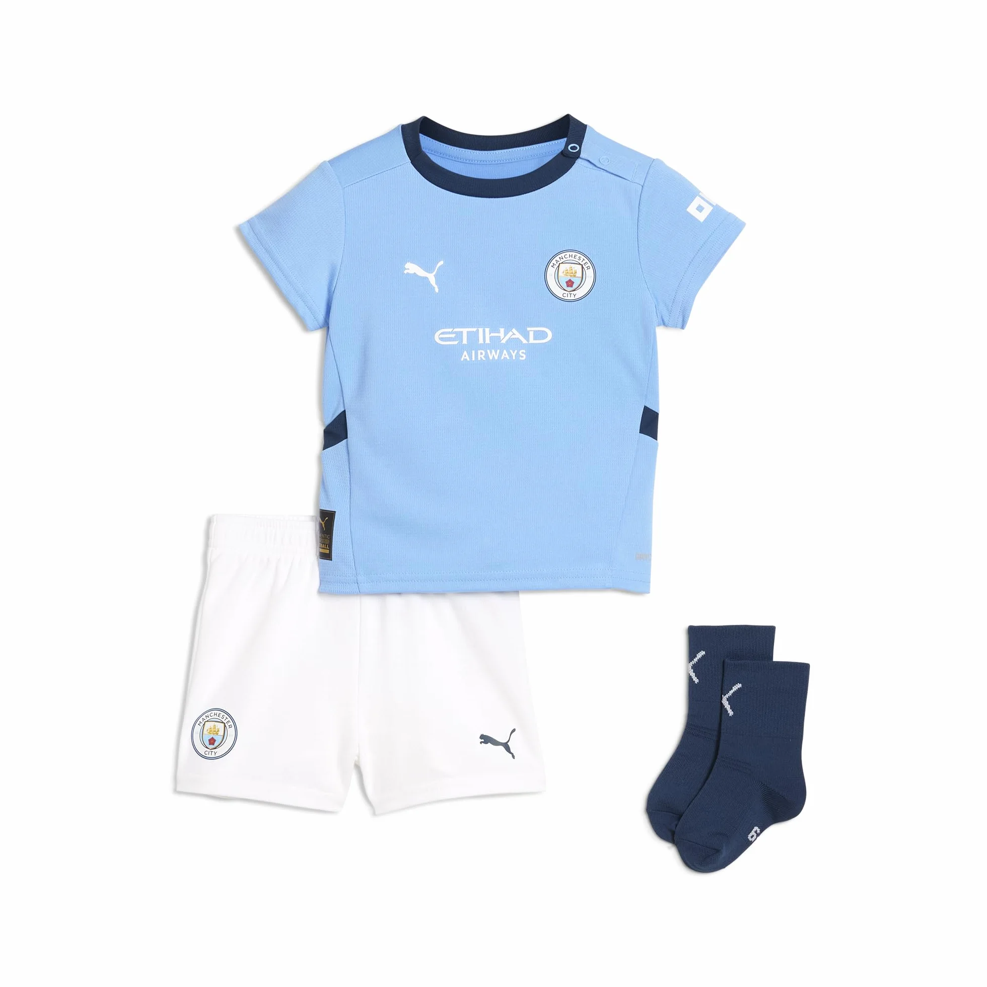 PUMA Maillot domicile Manchester City Bébé-Tenue 2024/25 bleu clair Short Chaussettes