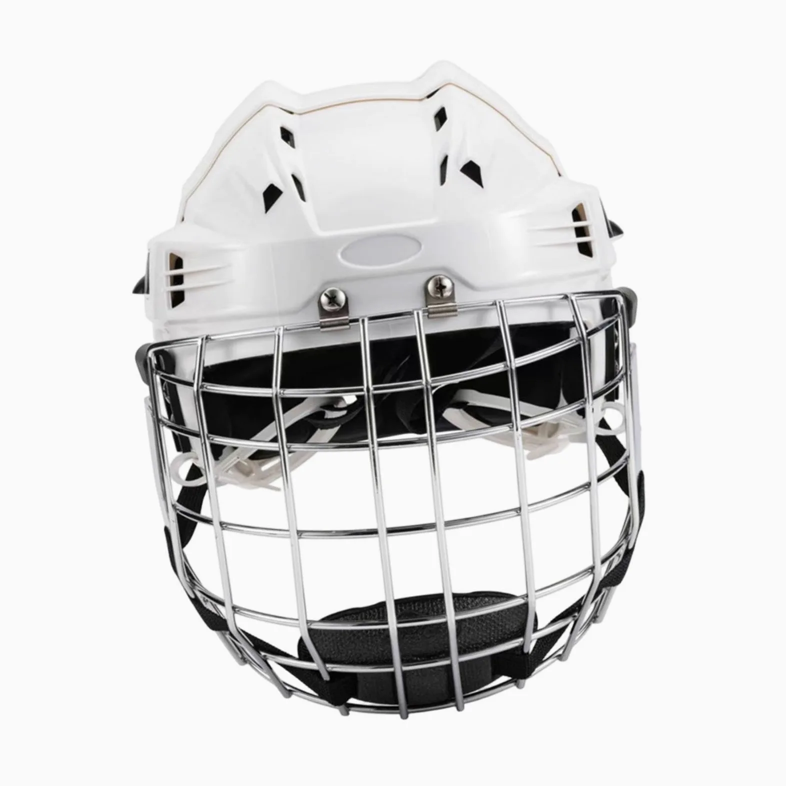 Casque de Hockey sur Glace, Casque de Rugby, Protection de tête Respirante et Ajustable avec Grille pour en Salle et en extérieur, pour Adultes