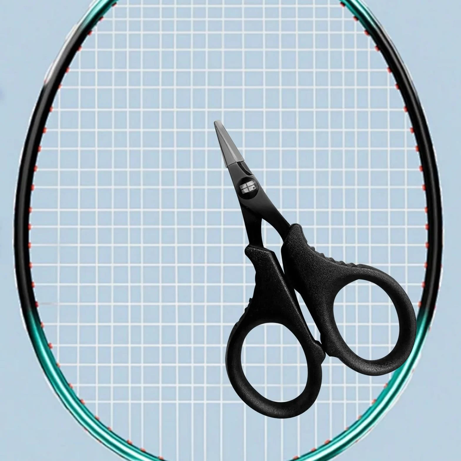 LOVIVER Ciseaux pour Corde de Badminton, Acier Inoxydable, Ciseaux Coupe-Robuste Noir