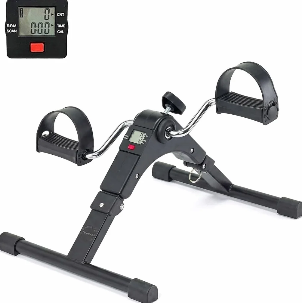 Mini Vélo Statique Pliable, Pédaleur pour Exercice à Domicile