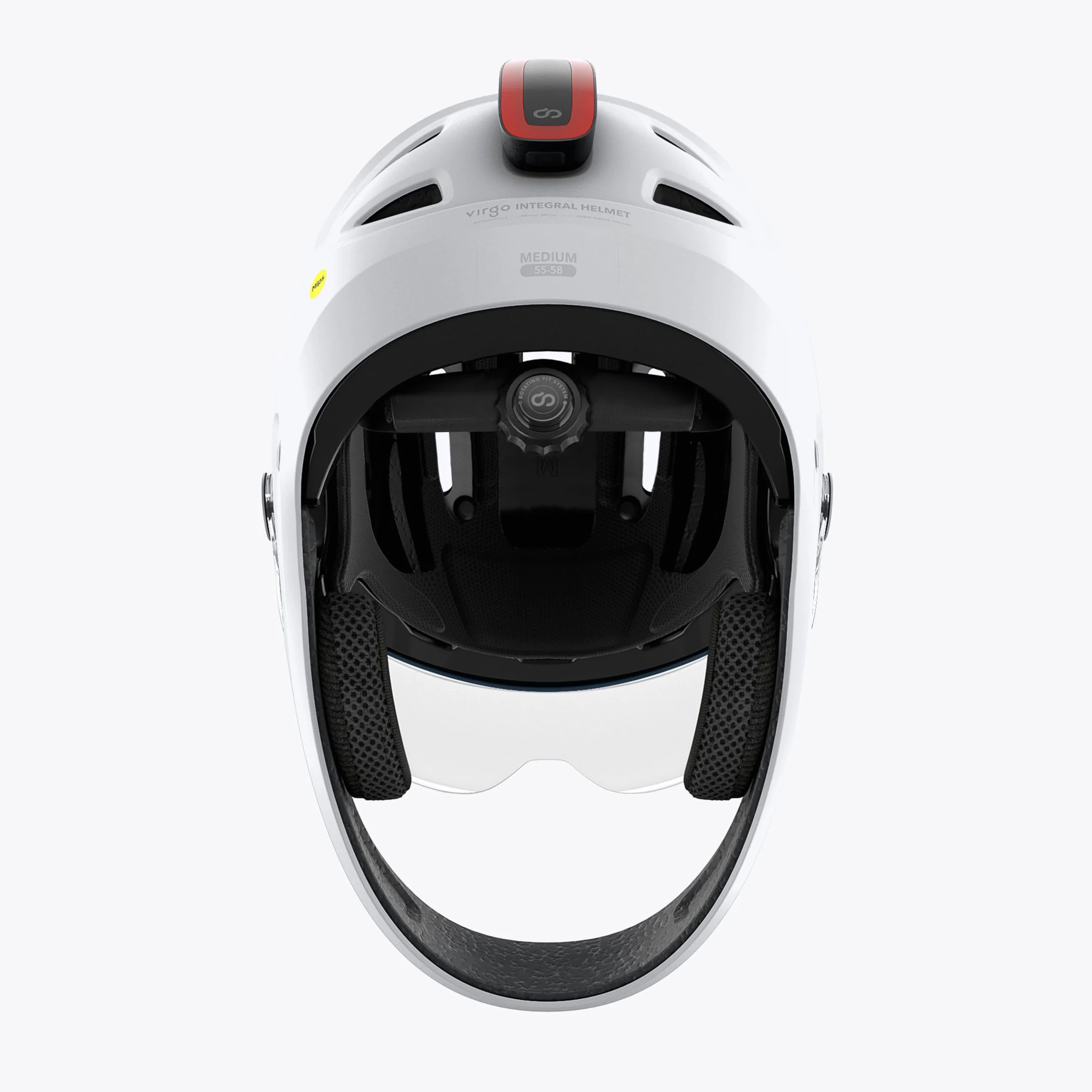 Casque Vélo Intégral Virgo Integral Certifié NTA 8776 45 km/h avec Visière LED Arrière pour Speedbike VAE