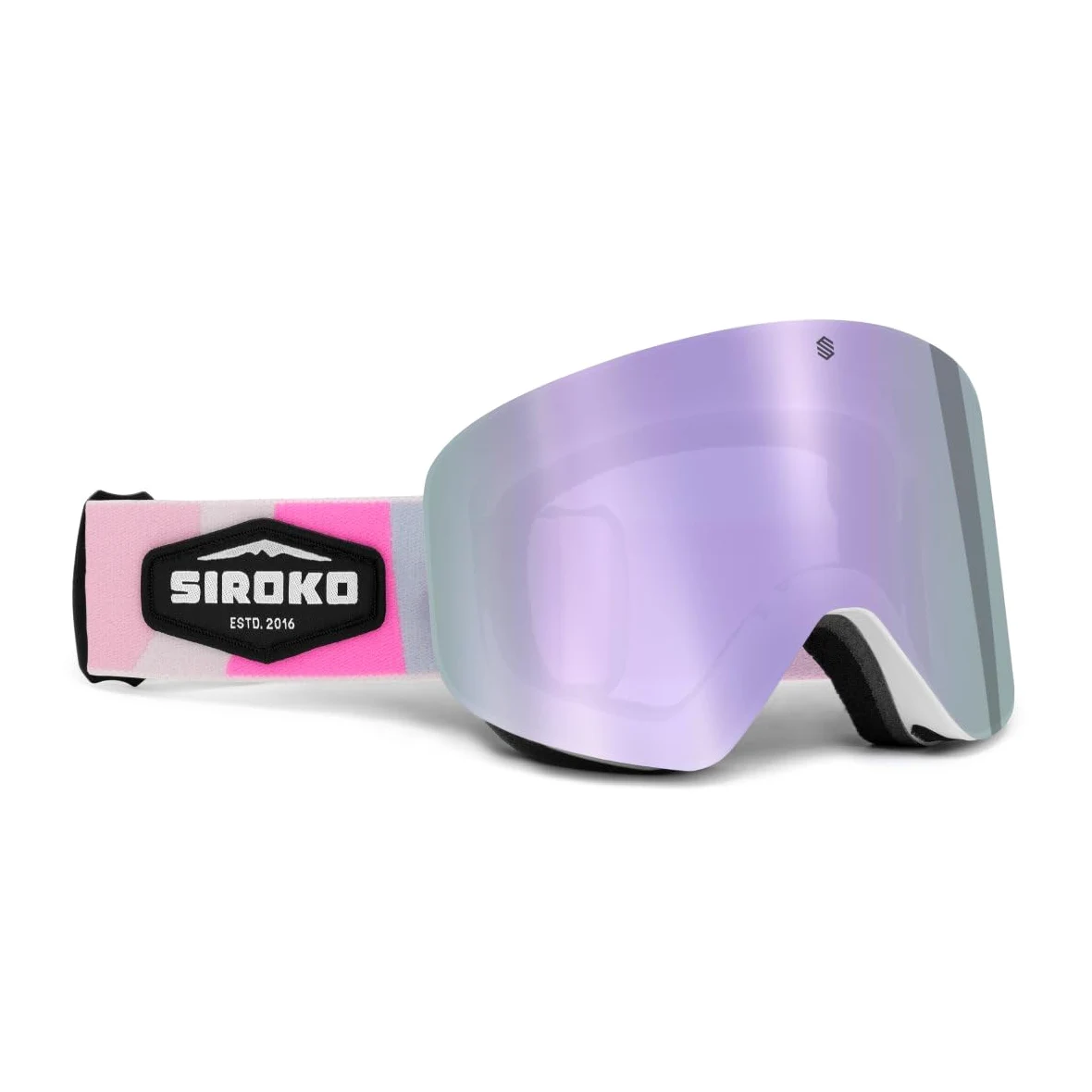 SIROKO - Masques de Ski et Snowboard pour Enfant GX Muffin Blanc/Rose
