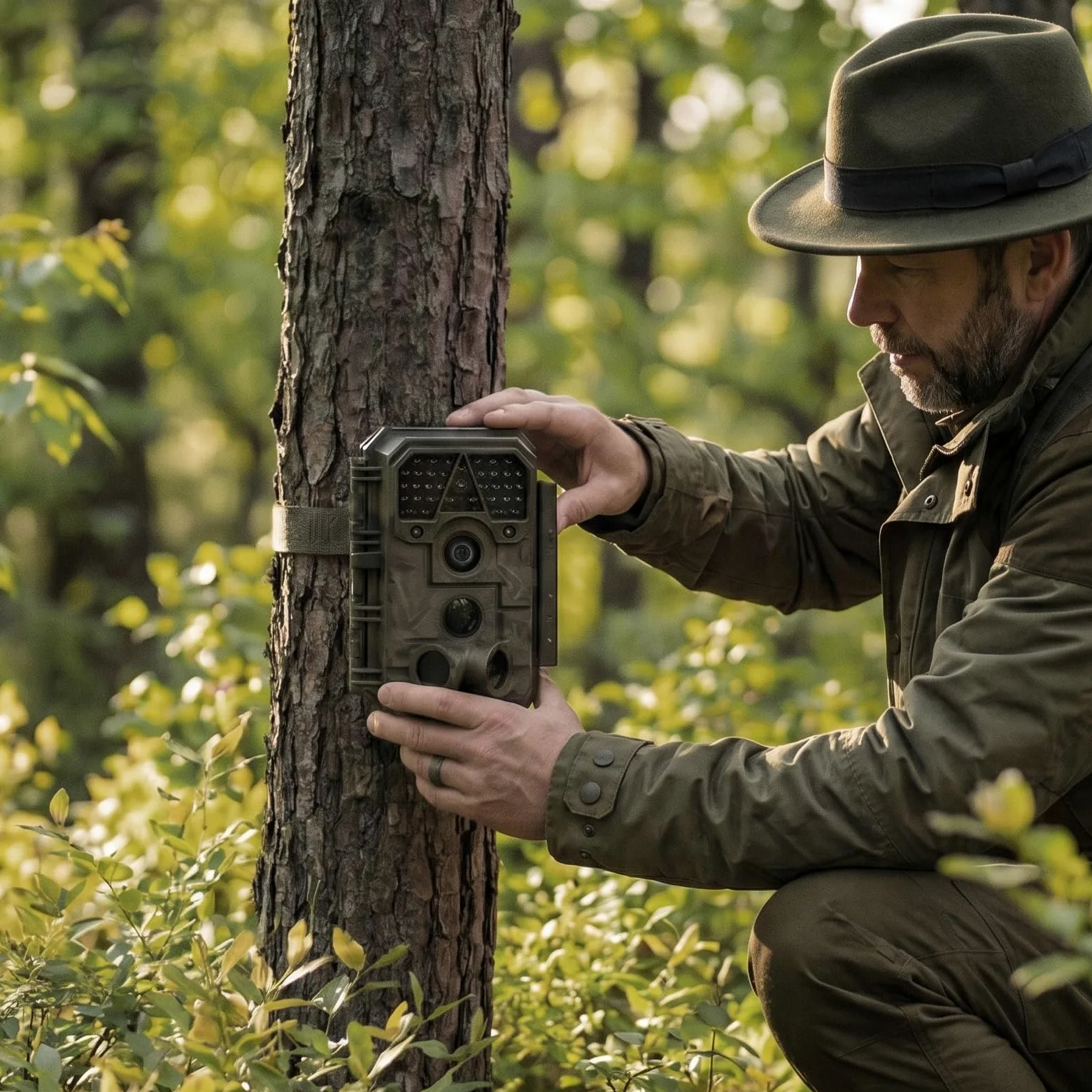 Meidase Caméra de Chasse P70, 64 MP 1296p, caméras de Jeu avec Vision Nocturne Infrarouge sans Lueur, activée par Le Mouvement, étanche pour caméras de Chasse