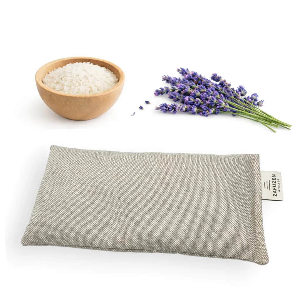 Coussin pour Les Yeux Dune – Coussin oculaire Lavande Naturelle Riz Coton Naturel Yoga Méditation Relaxation