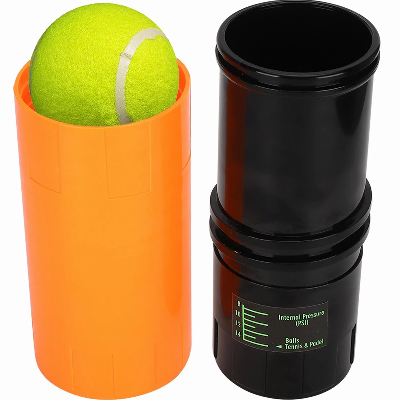 Generic Panier de rangement pour balles de tennis sous pression, boîte de rangement pressurisée pour balles de tennis, garde les balles fraîches, préserve et restaure les