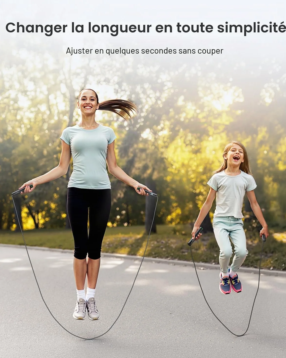 RENPHO Corde à Sauter Intelligente sans Fil Réglable avec Compteur, Fitness Homme Femmes Enfants