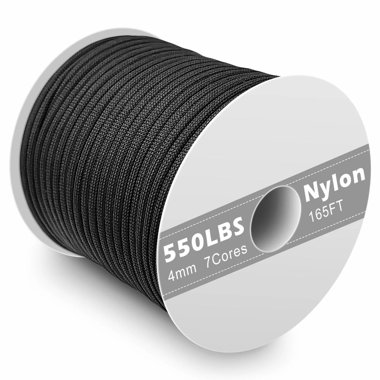 Paracord 550 Corde en Nylon 4mm 50m 7 Brins Résistant 250 kg