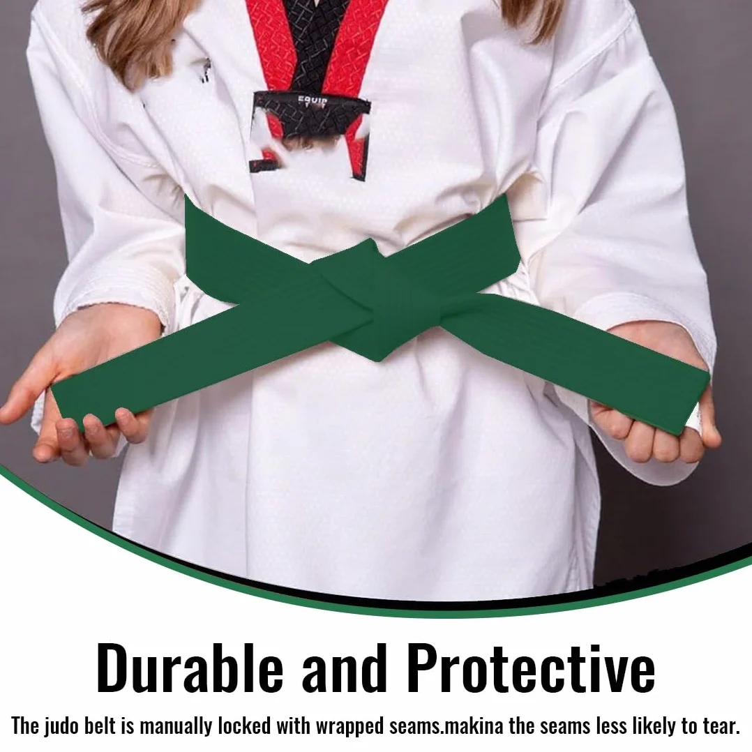 Ceintures d'Arts Martiaux Vert Judo Taekwondo Professionnelle 220cm