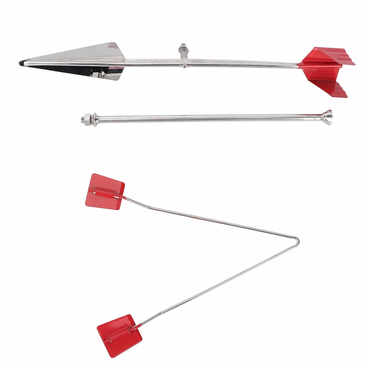 Girouette Marine INOX 304 Indicateur de Direction du Vent pour Yacht Bateau Voile