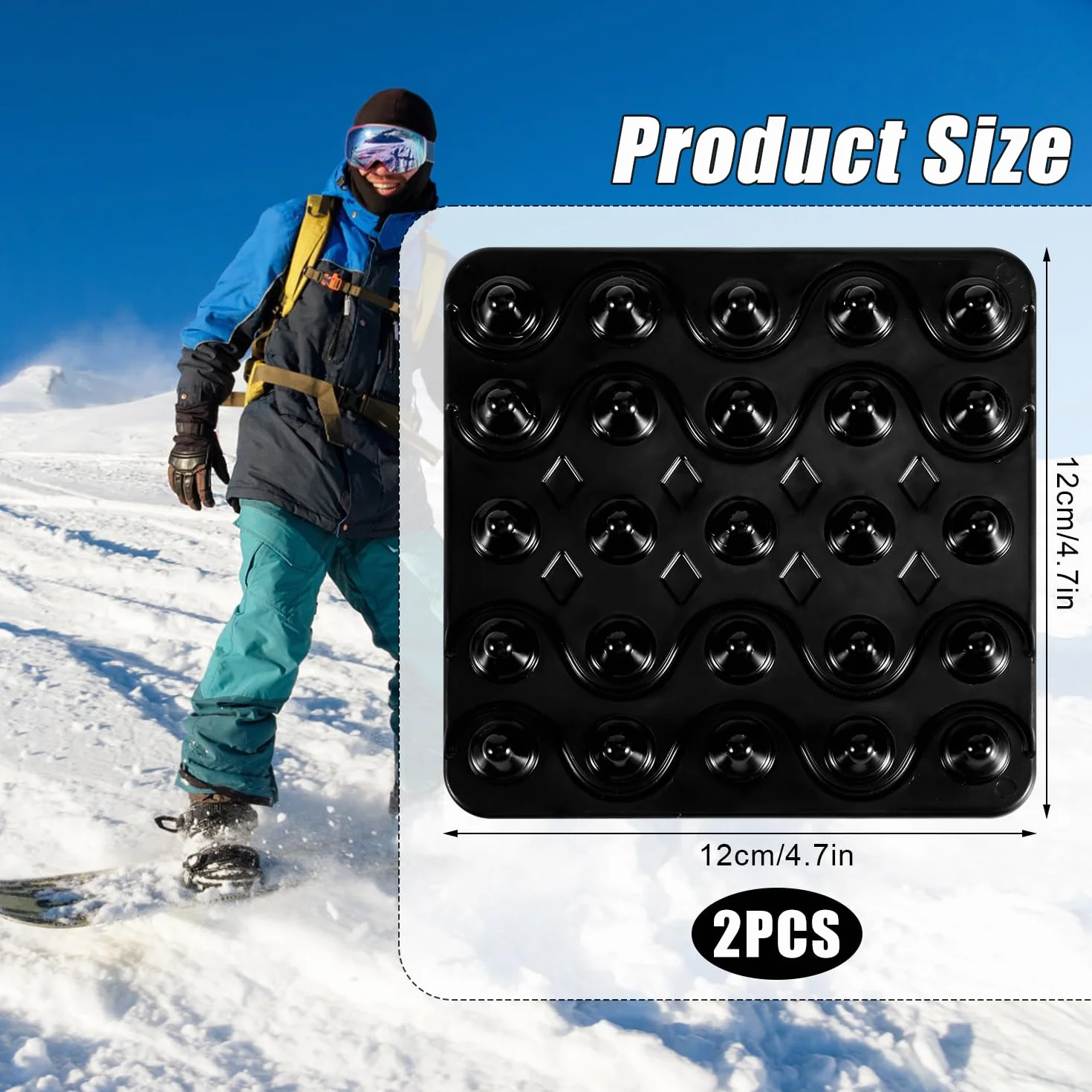 PEUTIER Snowboard Stomp Pads Antidérapant Tapis Autocollant Spike Extra Grip pour Ski Neige