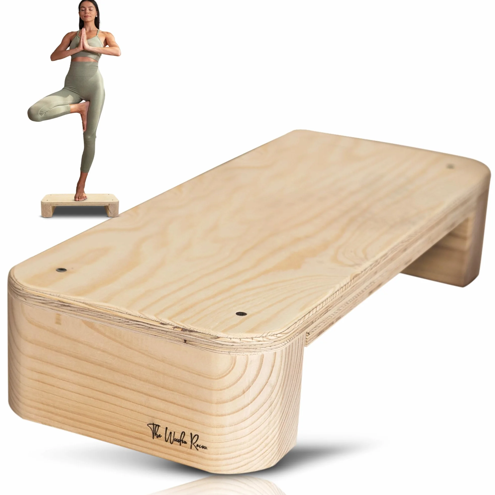 Step d'exercice en bois 68 x 29 x 14 cm 150 kg