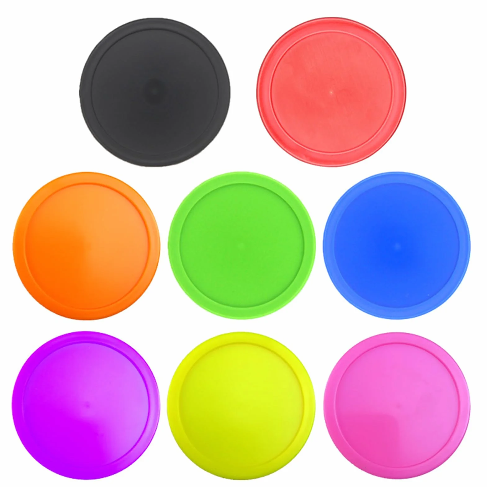 Lot de 8 palets de rechange pour Air Hockey, ABS robuste, design coulissant lisse