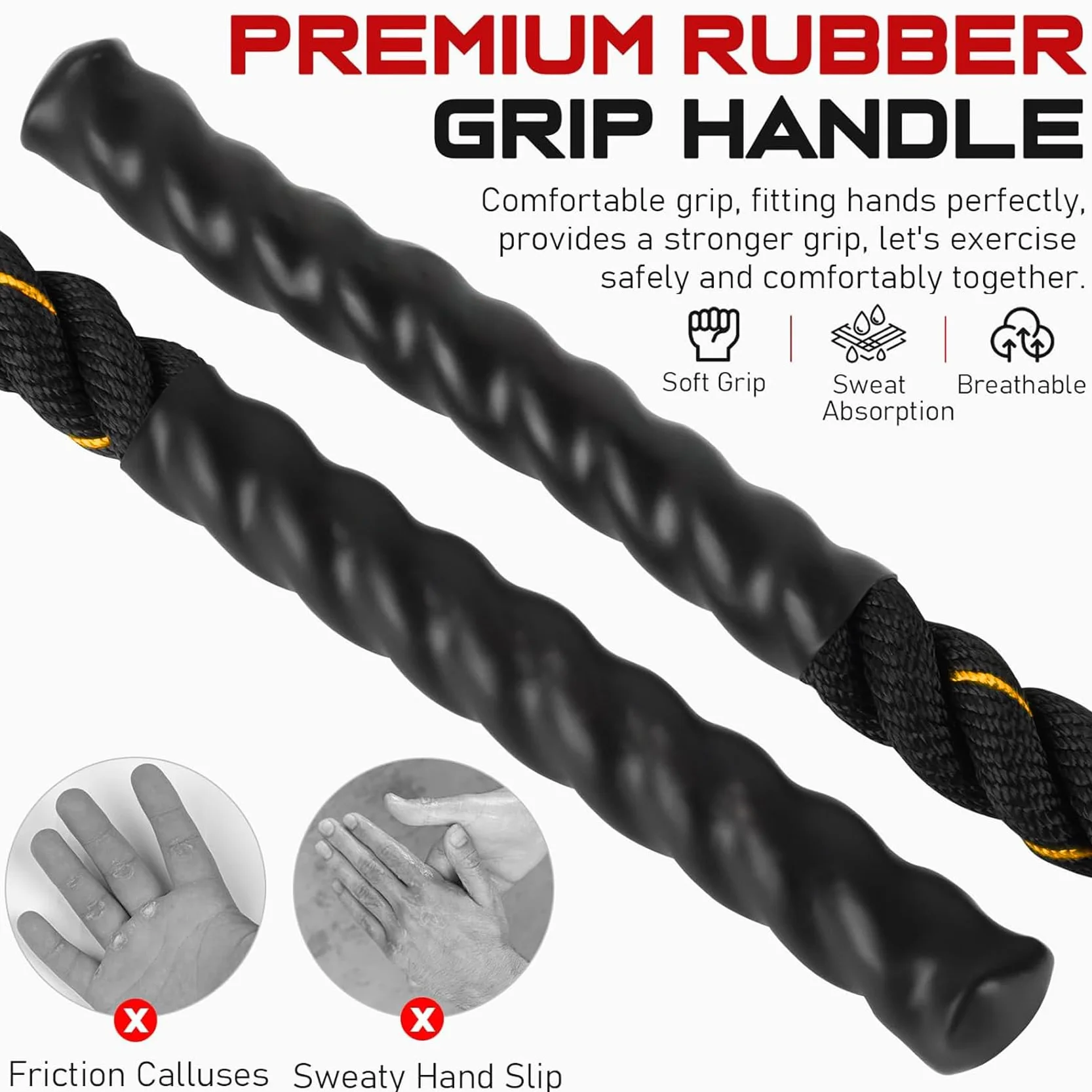 Corde à Sauter de Boxe Lestée pour Adultes Homme Femme