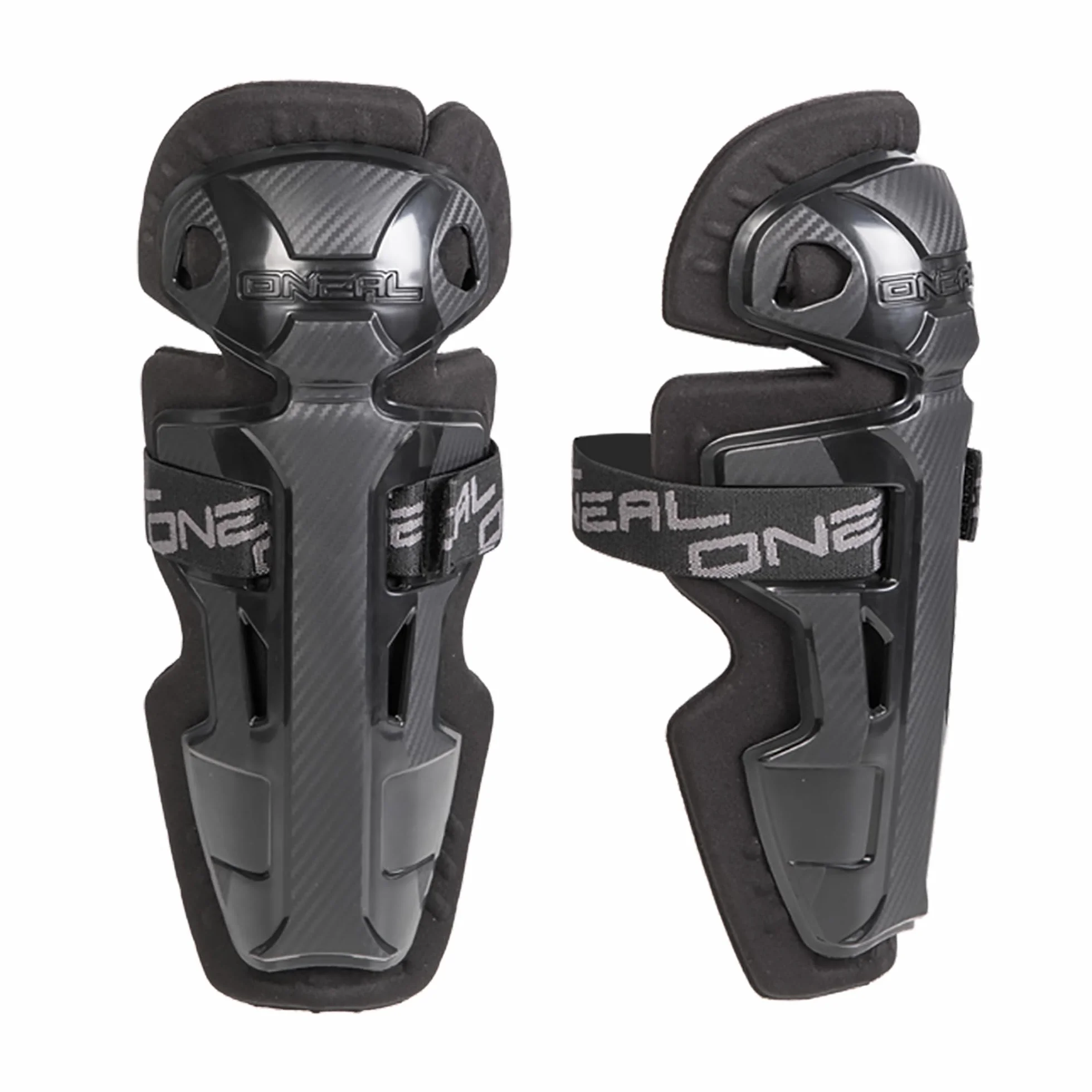 O'NEAL Pro II RL Carbon Look Knee Cups Youth Protection genoux tibias Motocross Noir