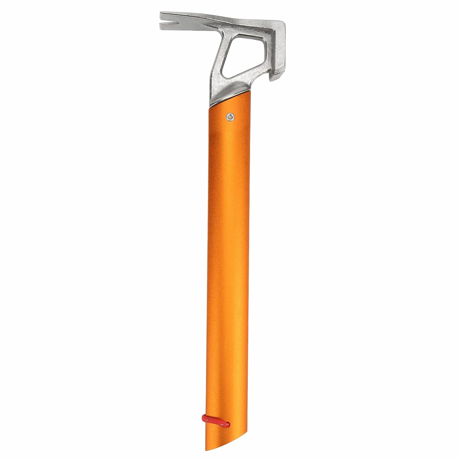 Marteau à piquets pour Tente de Camping en Plein air Multifonctionnel, poignée en Alliage d’Aluminium, tête en Acier Carbone, extracteur de piquets Orange