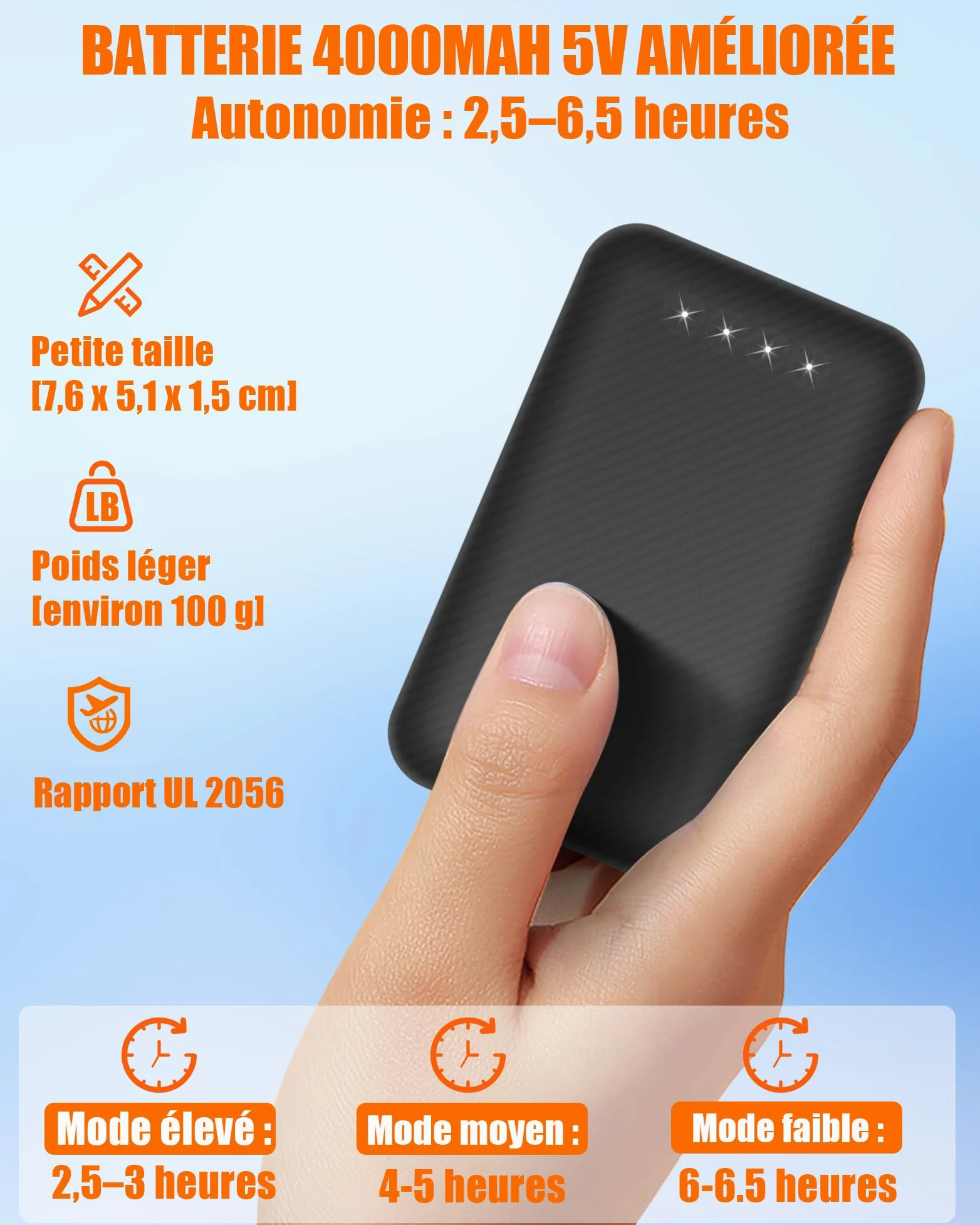 Chaussons Chauffants Femme et Homme – Pantoufles Chauffantes Électriques avec 2 Batteries 4000mAh