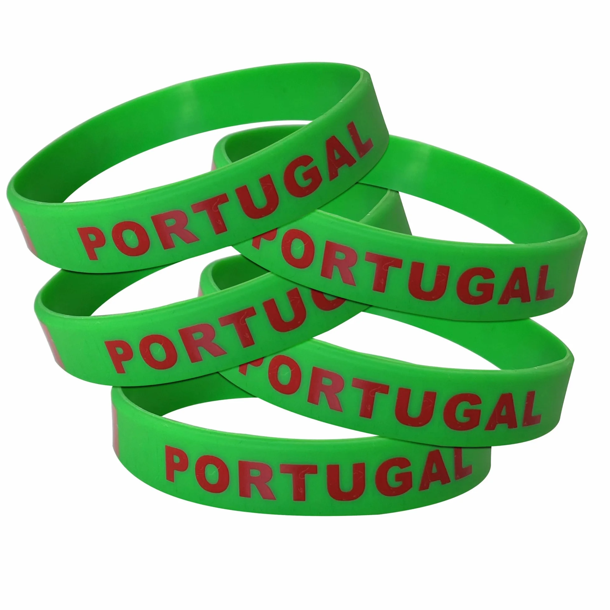 Bracelet Portugais Drapeau Portugal élastique silicone femme homme caoutchouc