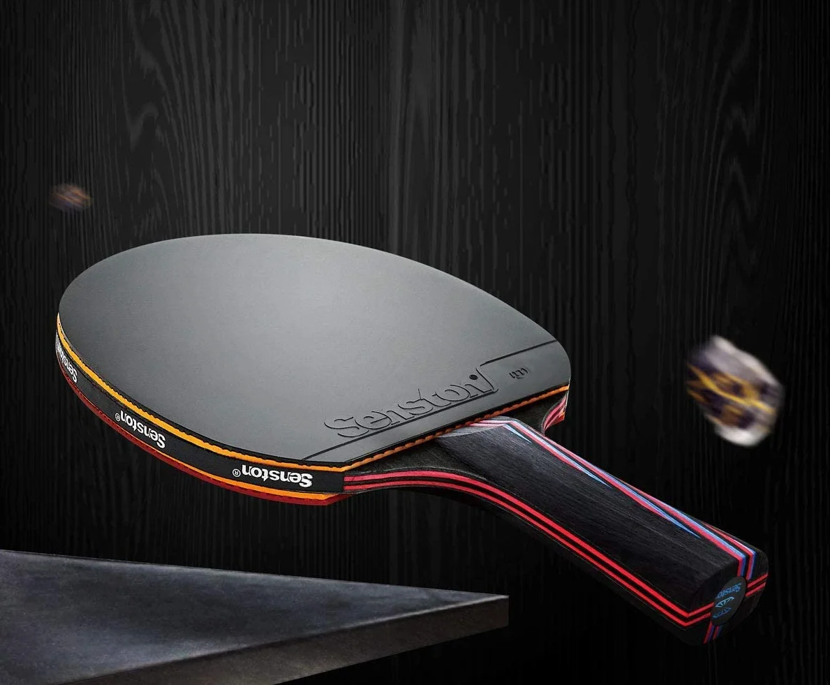 Raquette de Tennis de Table Professionnelle, Long-Handle, Prise en Main