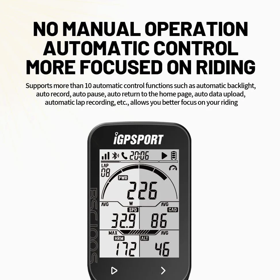 IGPSPORT Ant+ iGS50E Ordinateur de vélo sans fil étanche