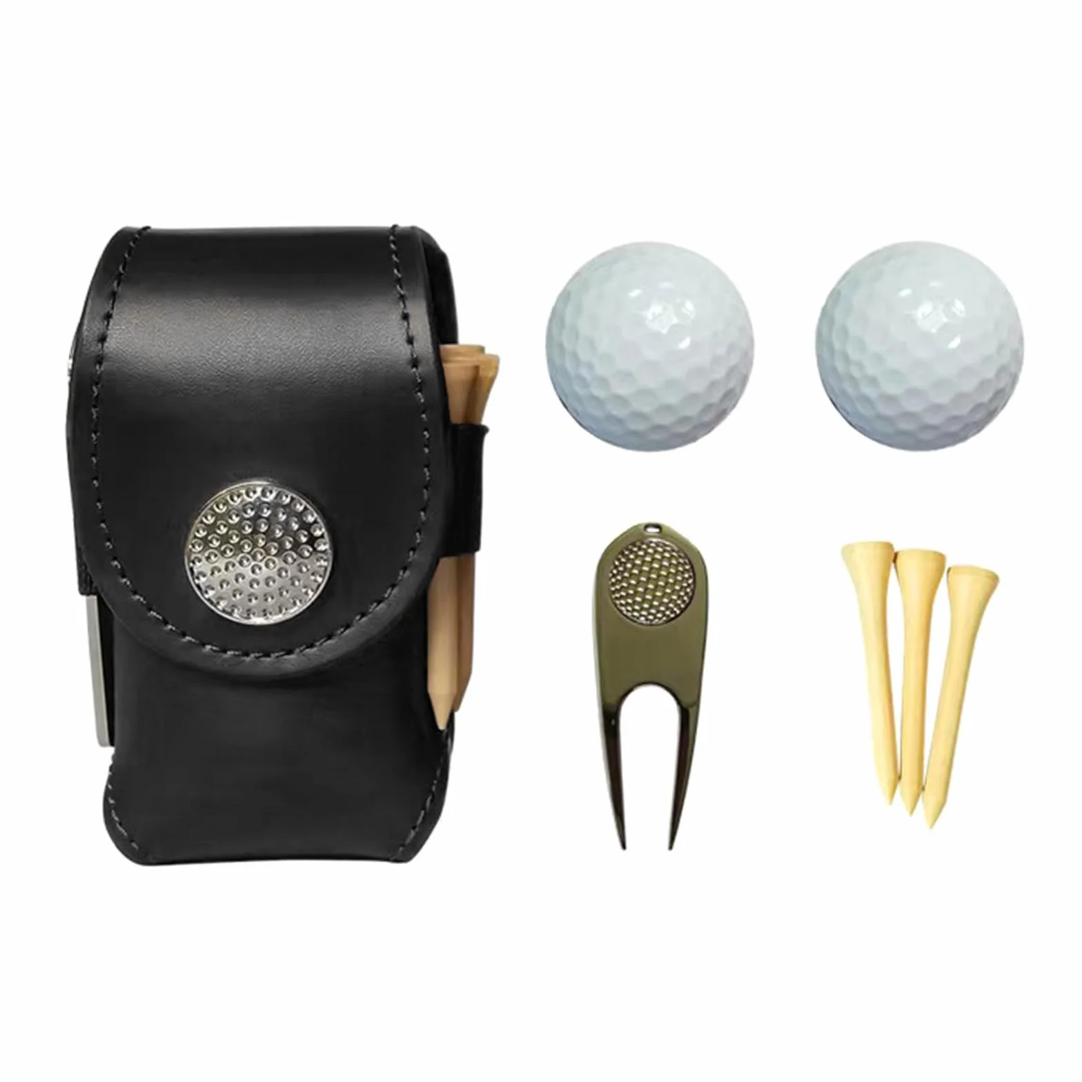 Sac de rangement pour balles de golf en cuir PU