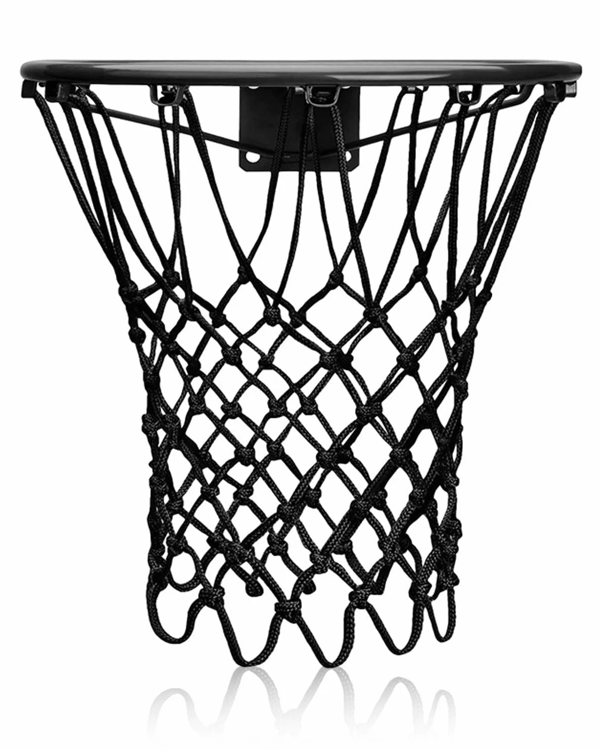 Filet de Basket-Ball de Rechange Résistant, Filet Panier Basket Extérieur Qualité Professionnelle, S'adapte à Jante Standard (Noir)