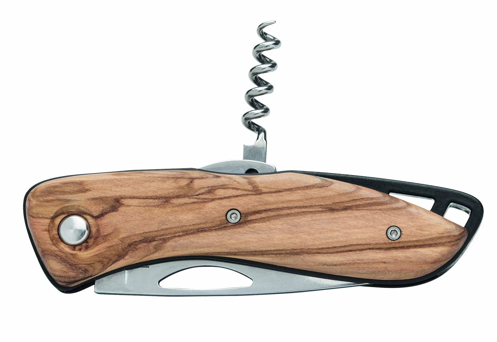 WICHARD Couteau aquaterra bois lame lisse tire bouchon