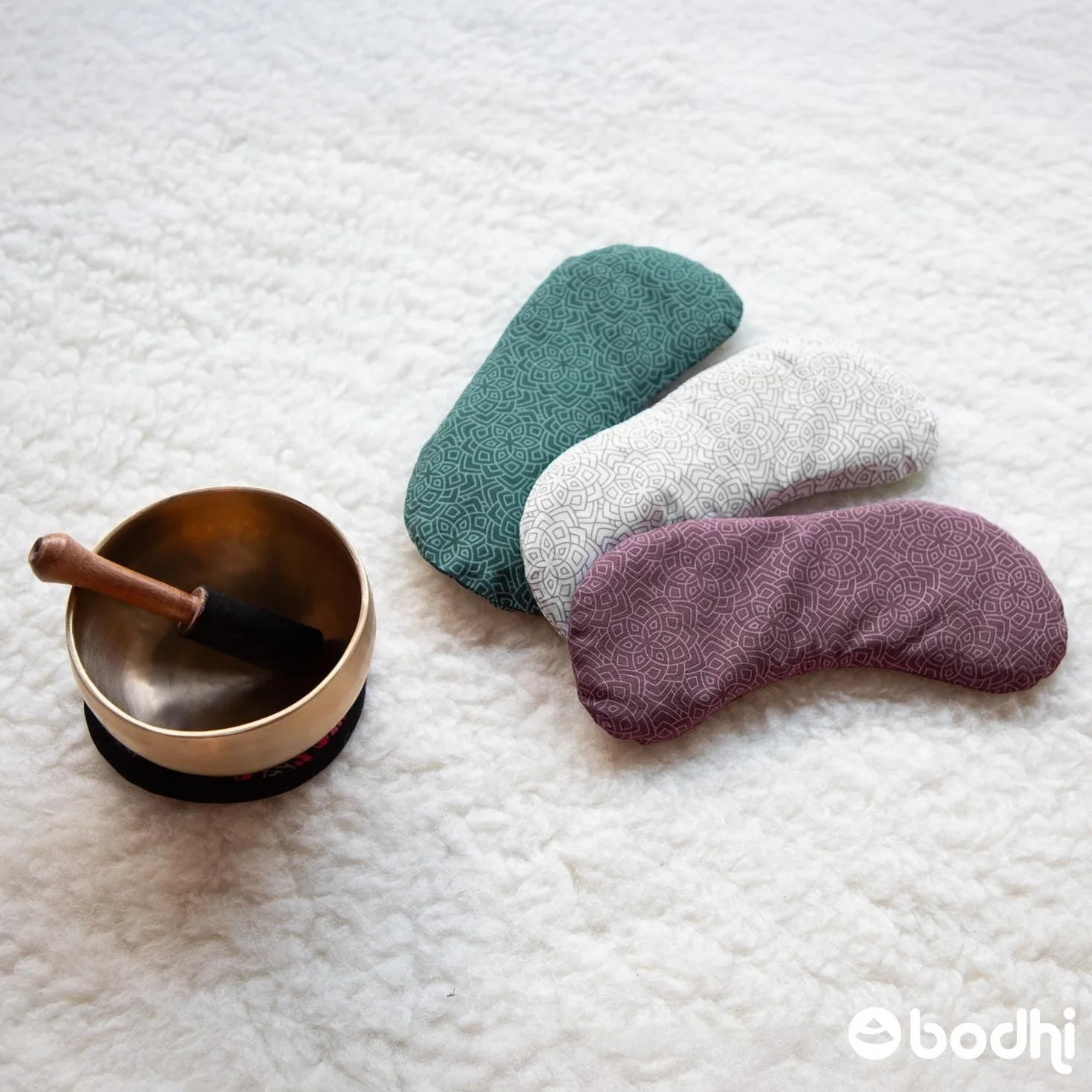 Garnissage en graines de lin bio et lavande bio - Masque pour les yeux doux en coton - Végétalien