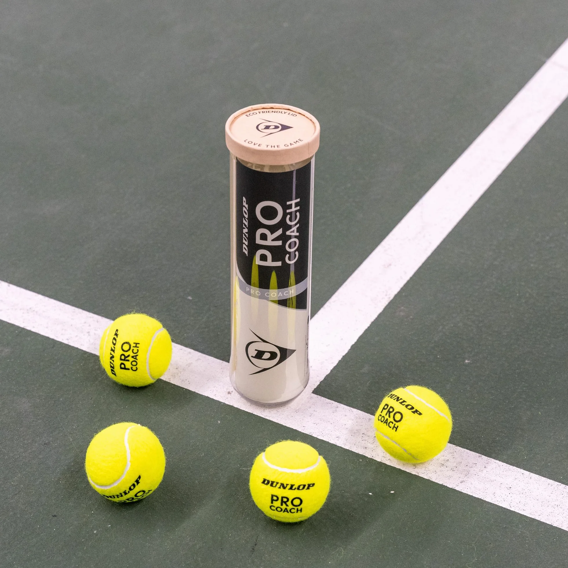 Dunlop Pro Coach Balle de Tennis 4 Balles Entraînement