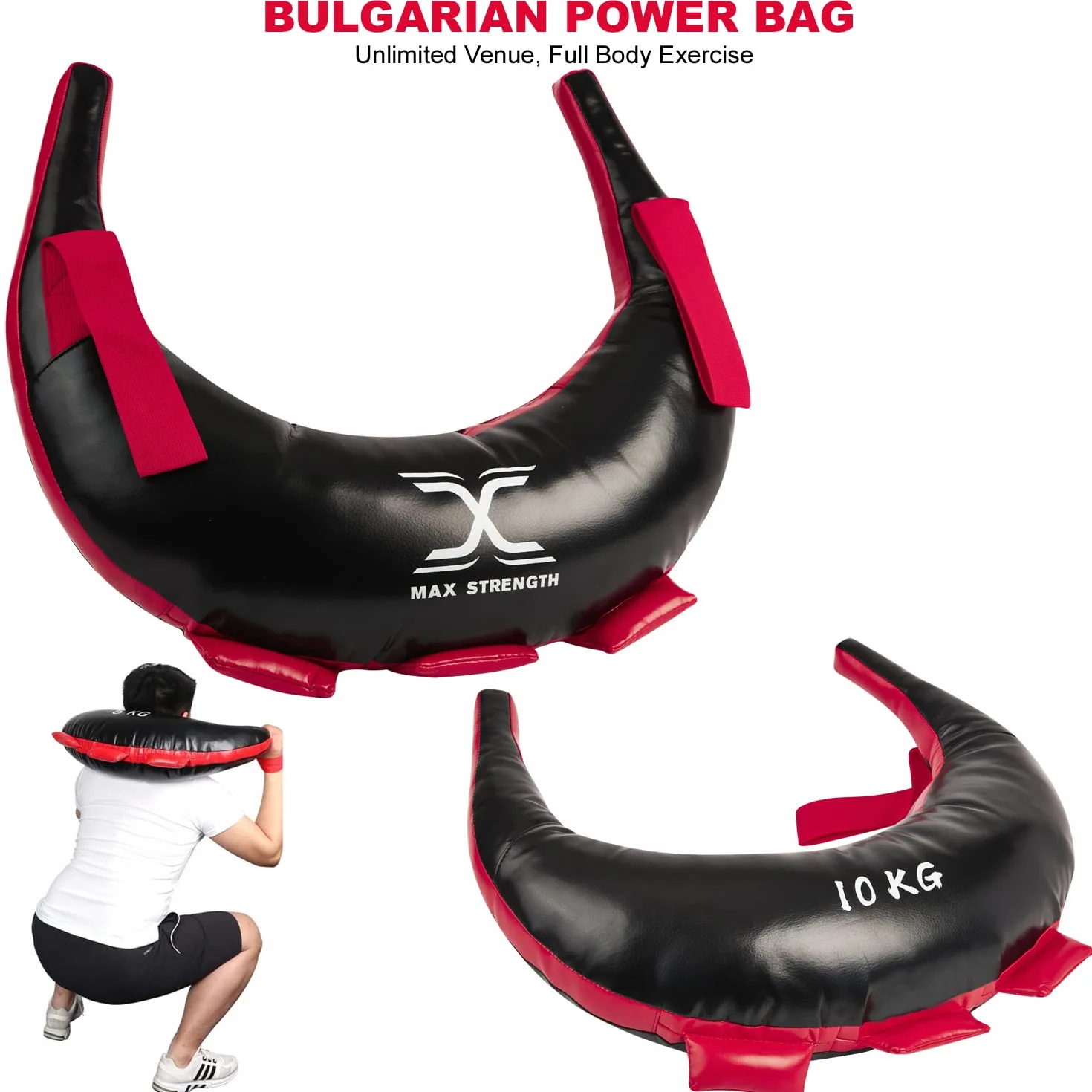 Sac bulgare en Cuir synthétique pour haltérophilie, Fitness, entraînement, Judo, Crossfit, Grappling