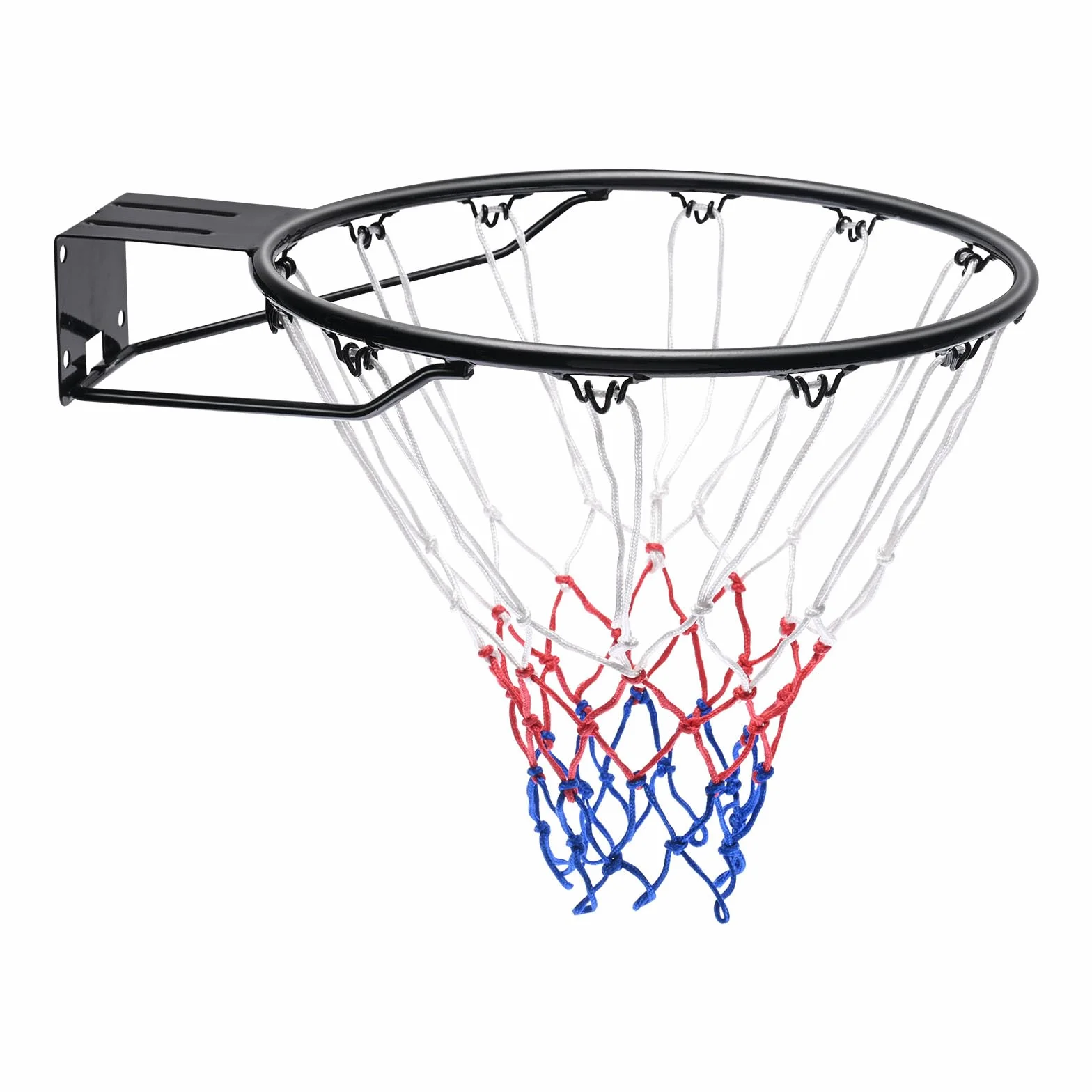 VEVOR Panier de Basket Diamètre 485 mm Cerceau Acier Carbone Filet But Mural Remplacement Entraînement Extérieur Intérieur