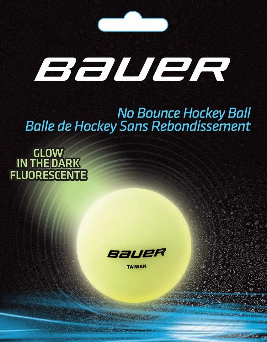 Bauer lot de 4 balles de hockey de rue sans rebond temps froid chaud