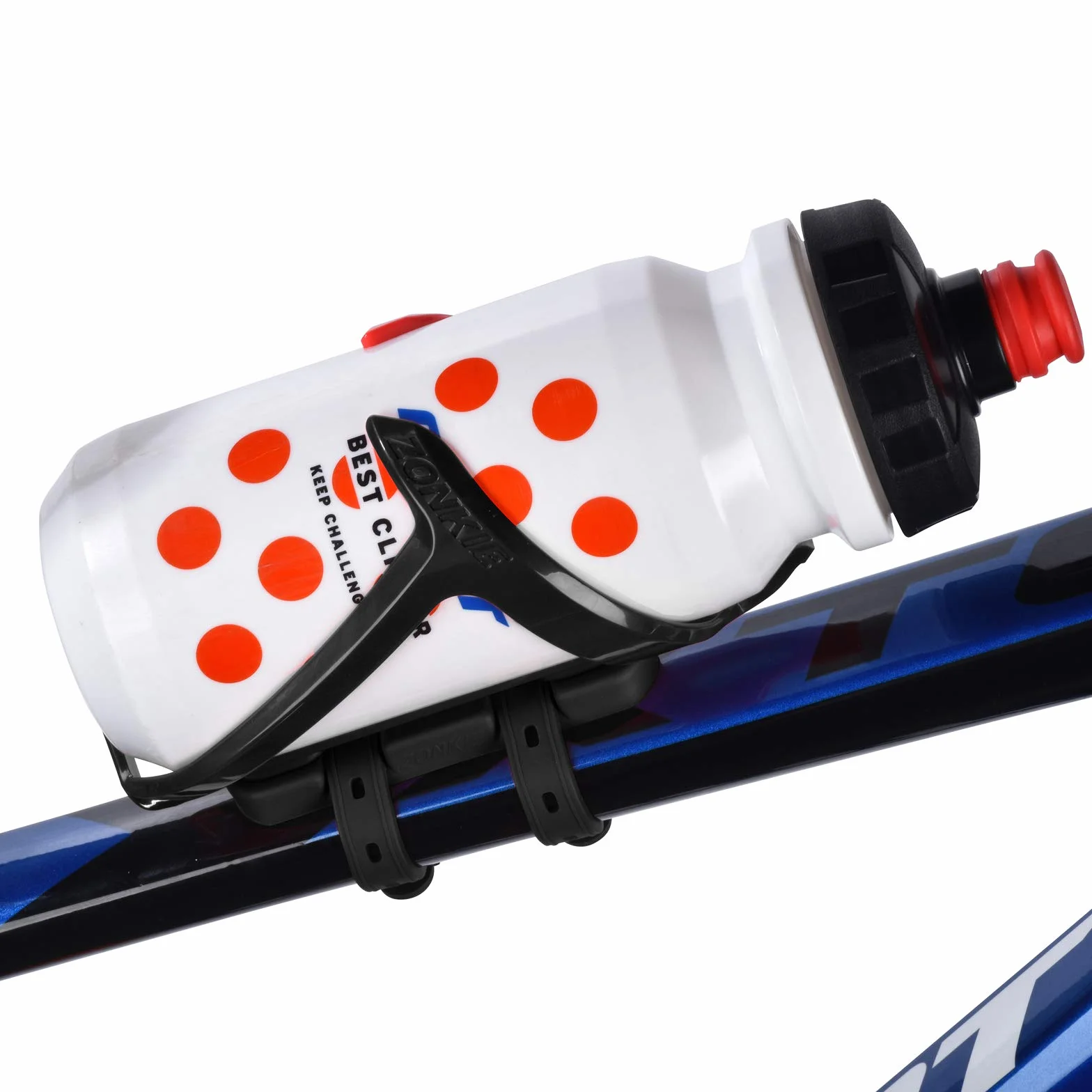 Porte-Bouteille de vélo en Plastique avec Base de Montage Noir