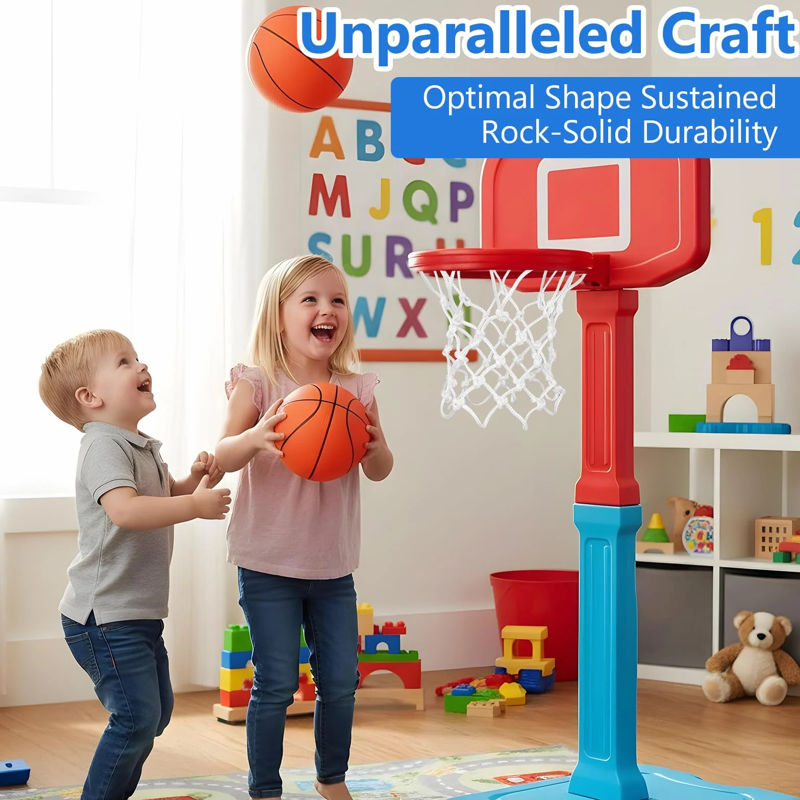 Lot de 2 mini filets de basket-ball de rechange pour petits cerceaux, accessoires anti-fouet, 8 boucles, intérieur et extérieur