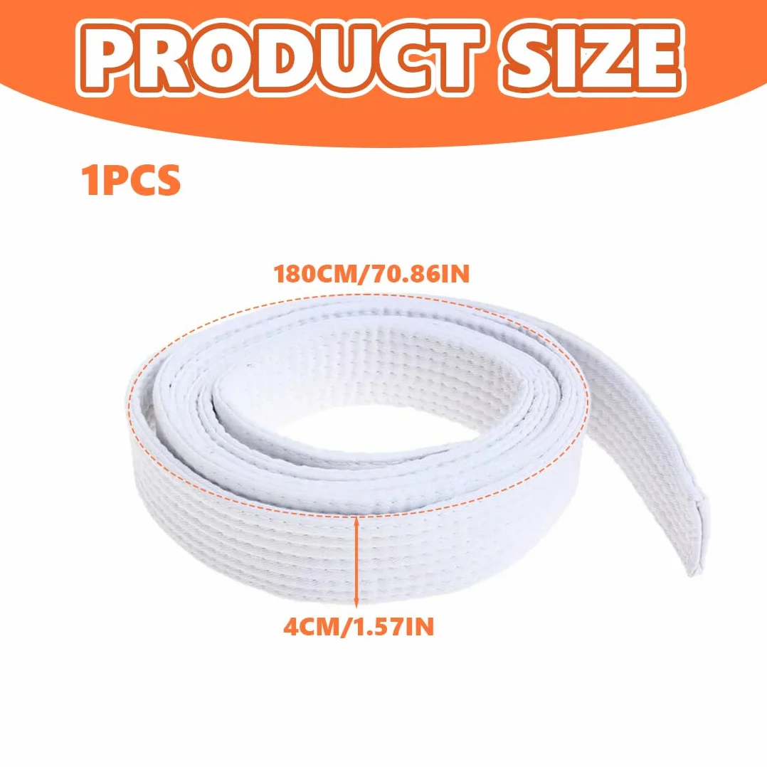 Ceinture de judo 180 cm en tissu extra épais pour arts martiaux karaté taekwondo enfants