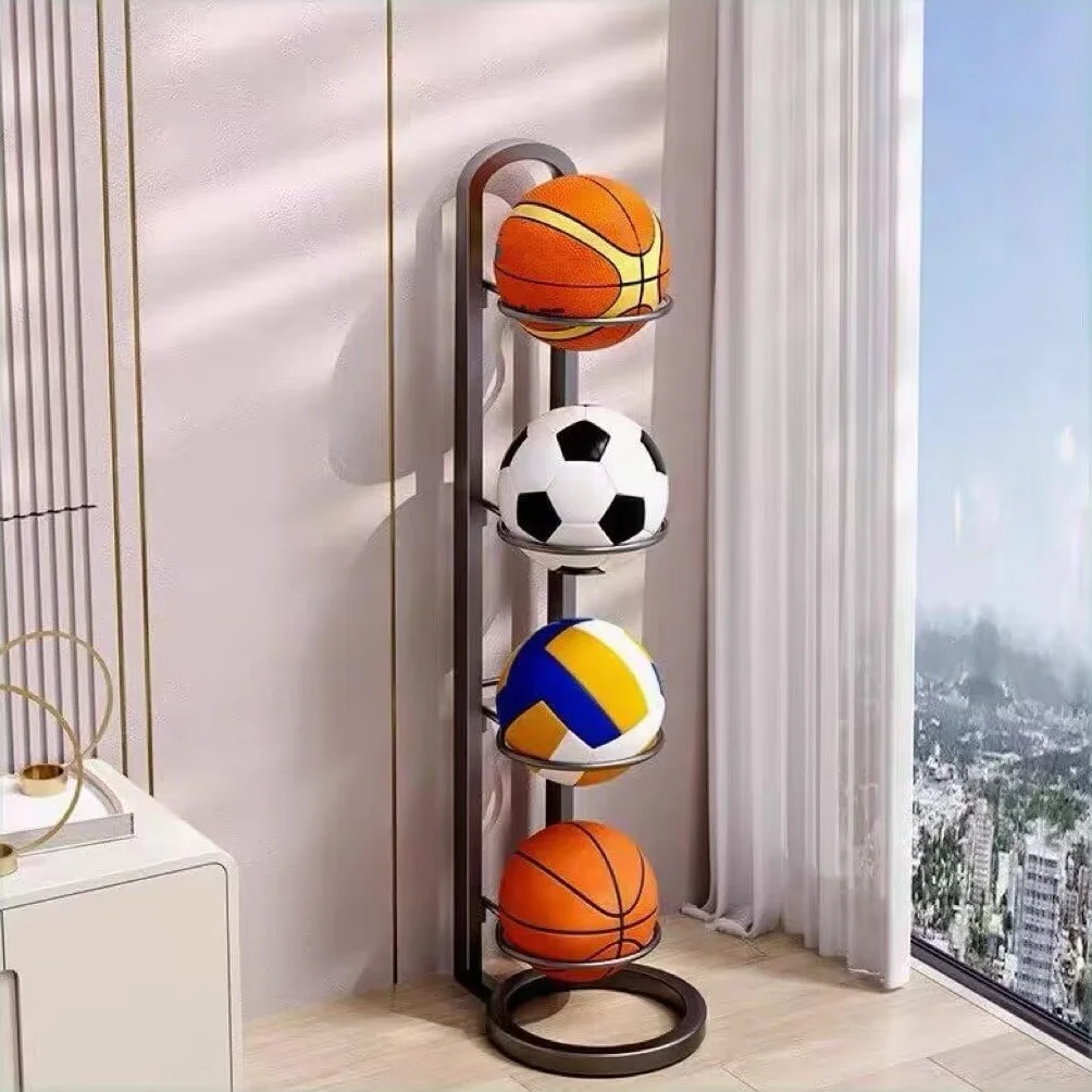 Metalowy Support Ballon Basket Amovible, Rangement Ballon Vertical