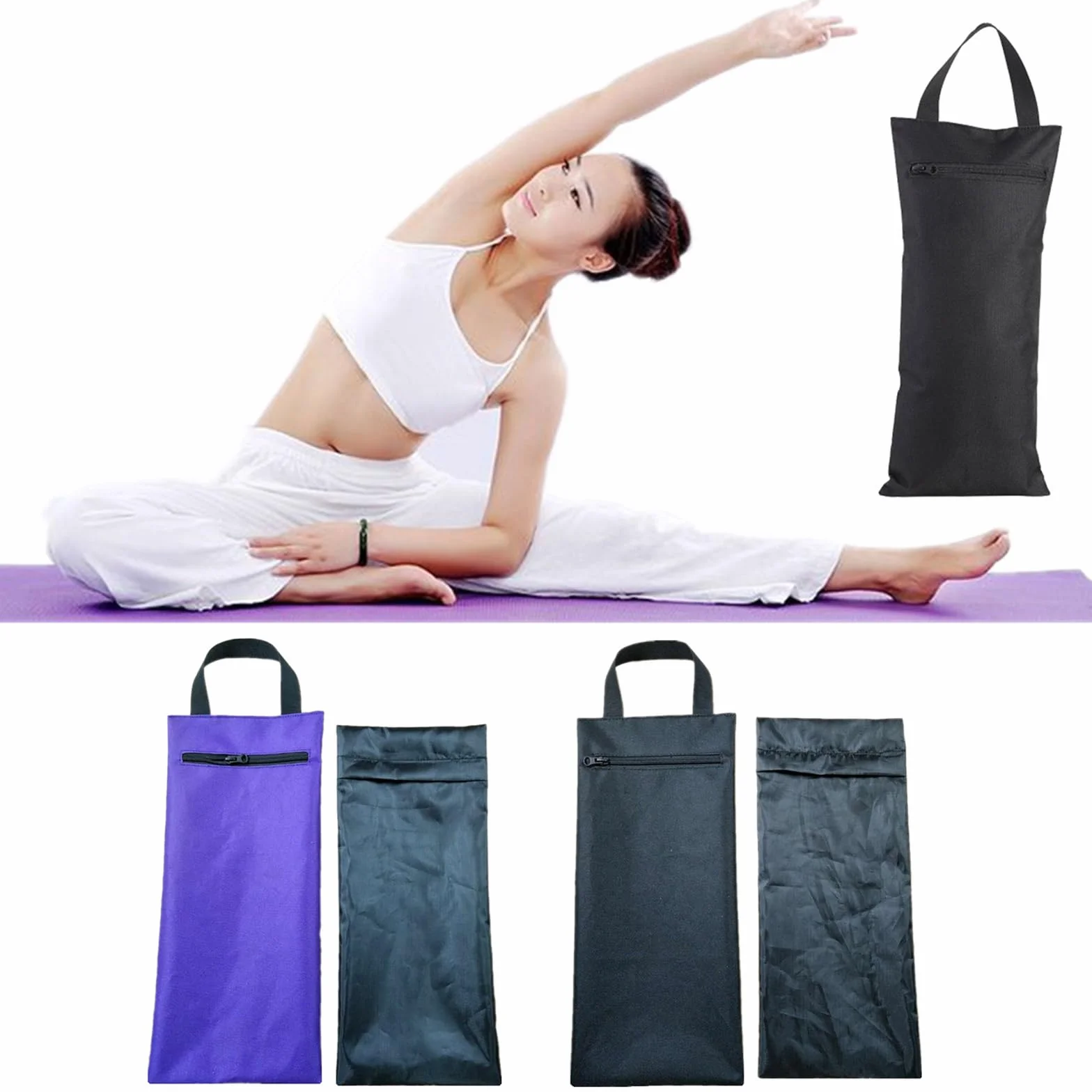 Sac de sable pour yoga et pilate robuste avec poignée de transport