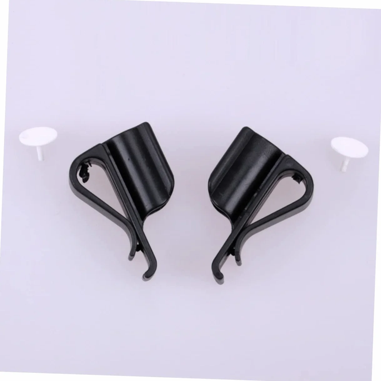 Lot de 2 Clips Support de Putter Noir PP pour Golf, Pince de Club Sécurisée