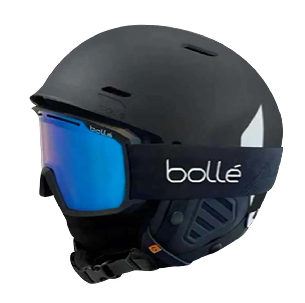 Bollé Casque de Ski Mute + Combo - Coque Robuste en ABS, Protection AViD EPS, Ajustement Click-to-Fit réglable + Lunettes de Ski – Protection UV 100%, Double Verre, Anti-buée et Anti-Rayures,