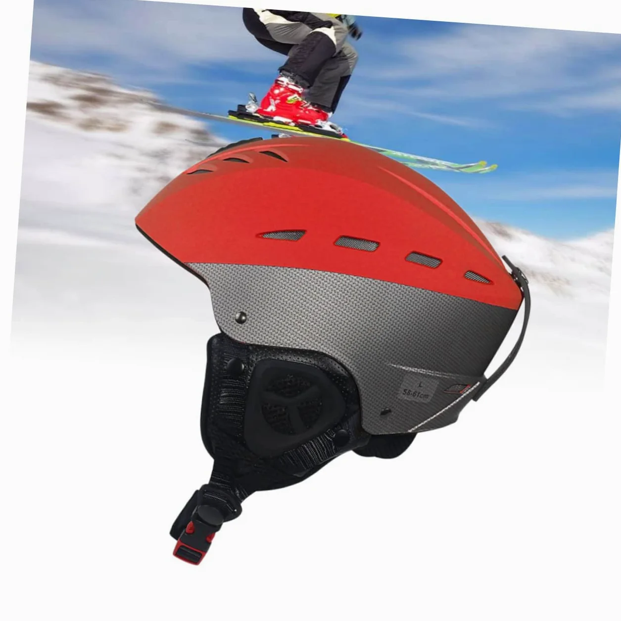 Toddmomy Casque de Ski et Snowboard pour Homme et Femme avec Aérations pour Évacuation de Chaleur Réglage Rotatif et Coussinets Amovibles