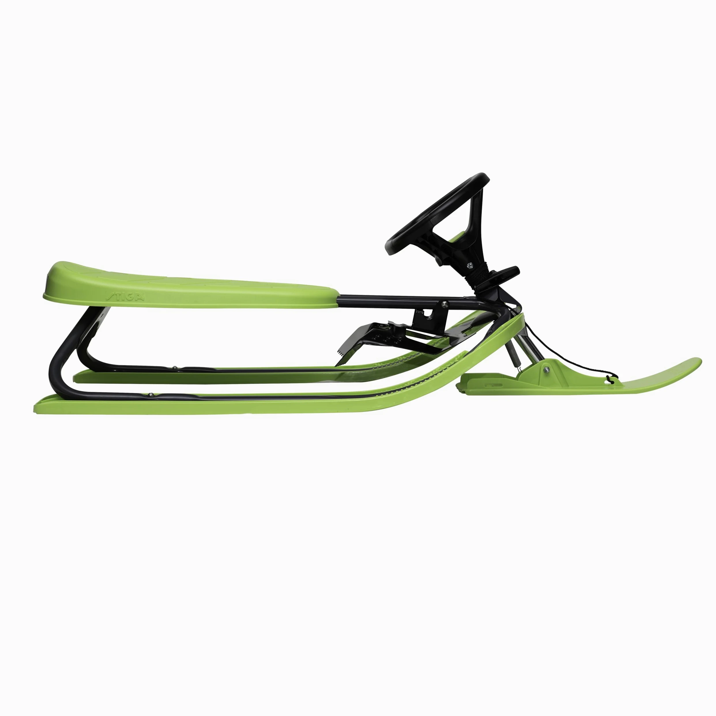 STIGA Snowracer Iconic - Luge Enfant avec Cadre en Acier, Frein et Câble de Remorquage - pour Les Enfants à Partir de 5 Ans