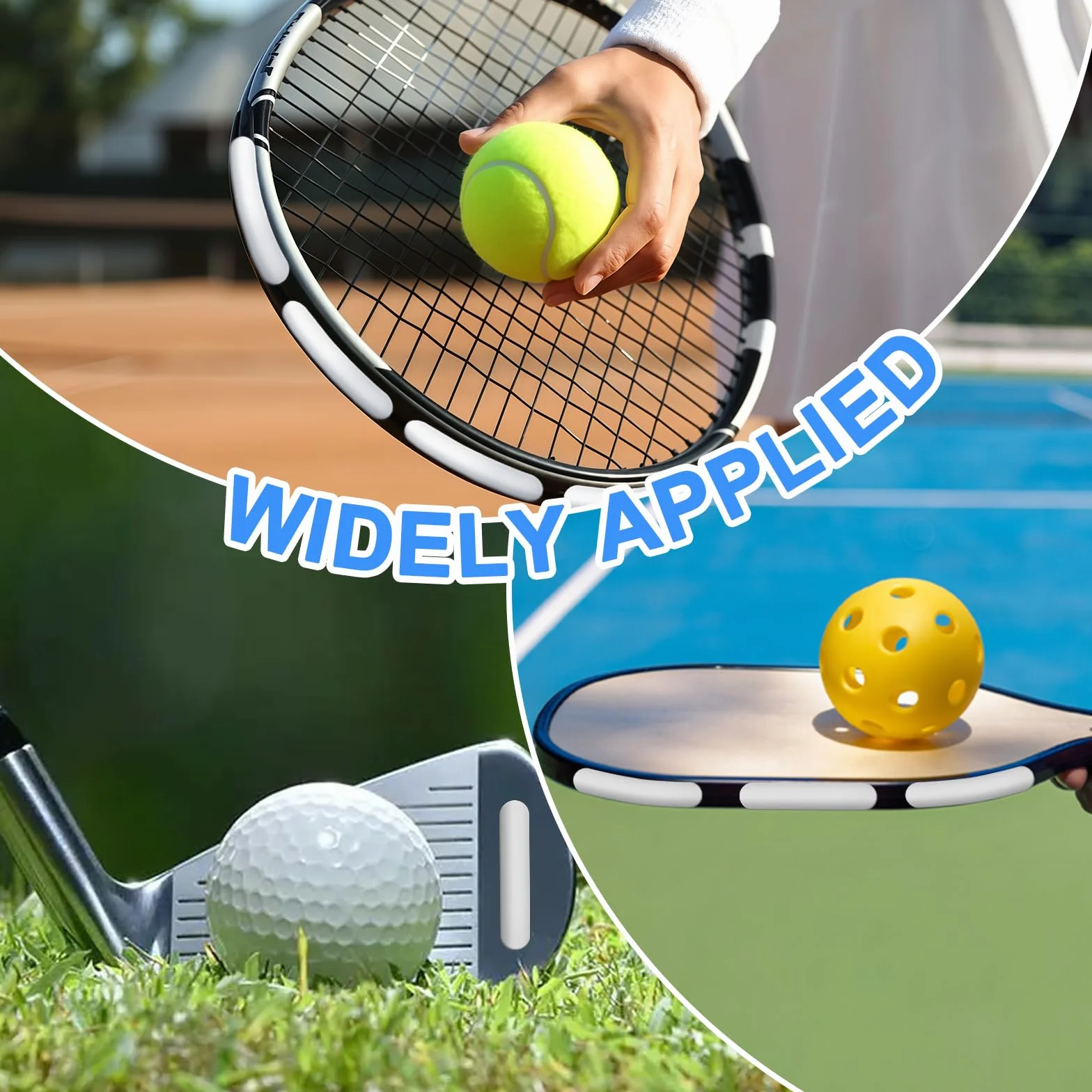 30Pcs Bande de Plomb adhésive Golf, Ruban adhésif lesté 1x5cm (Argent),pour Ajouter du Poids à Club de Golf Raquette de Tennis Paddle Pickleball – Boîte Transparente