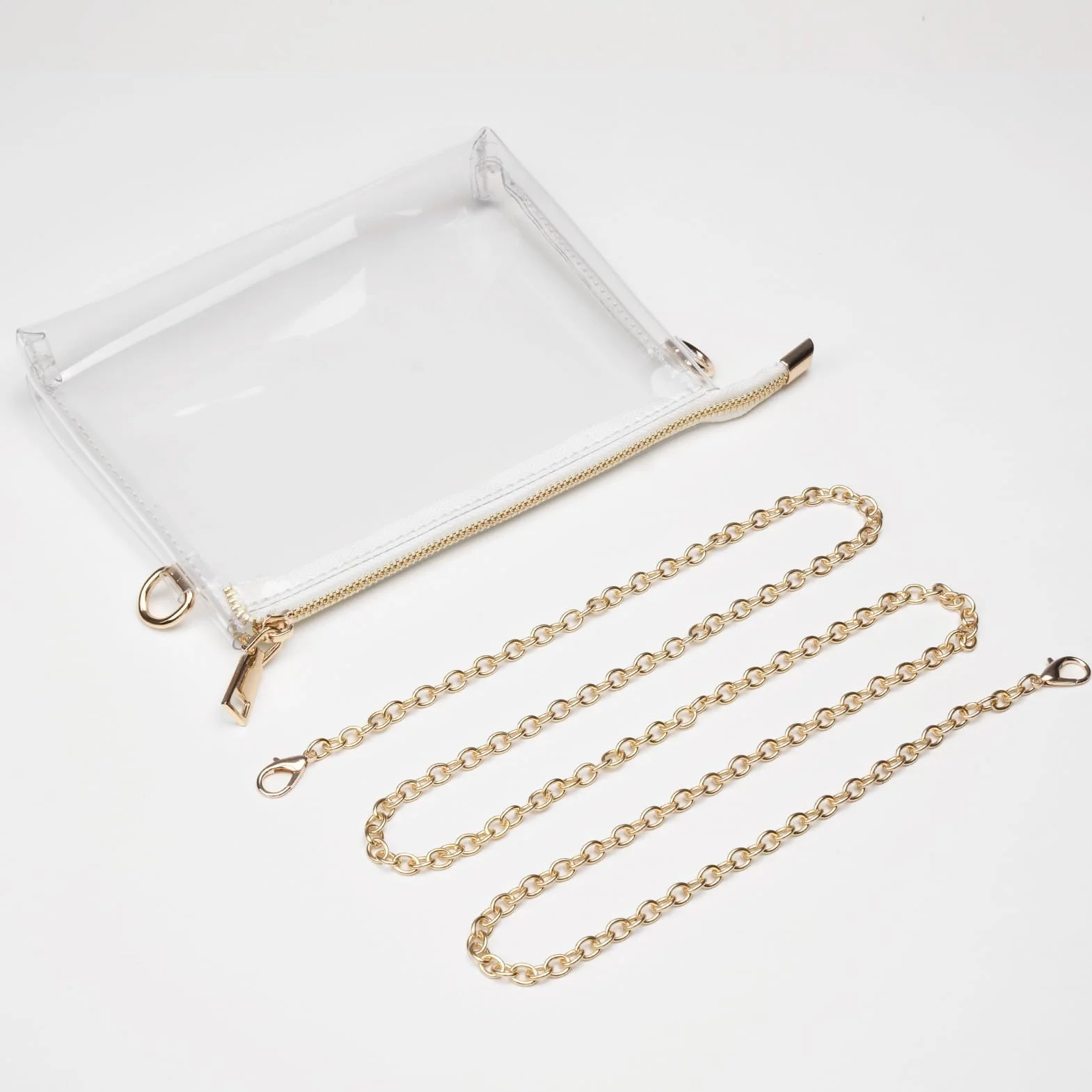 Sac à main transparent pour femme BS-VOG – Petit sac à bandoulière approuvé par les stades avec fermeture éclair