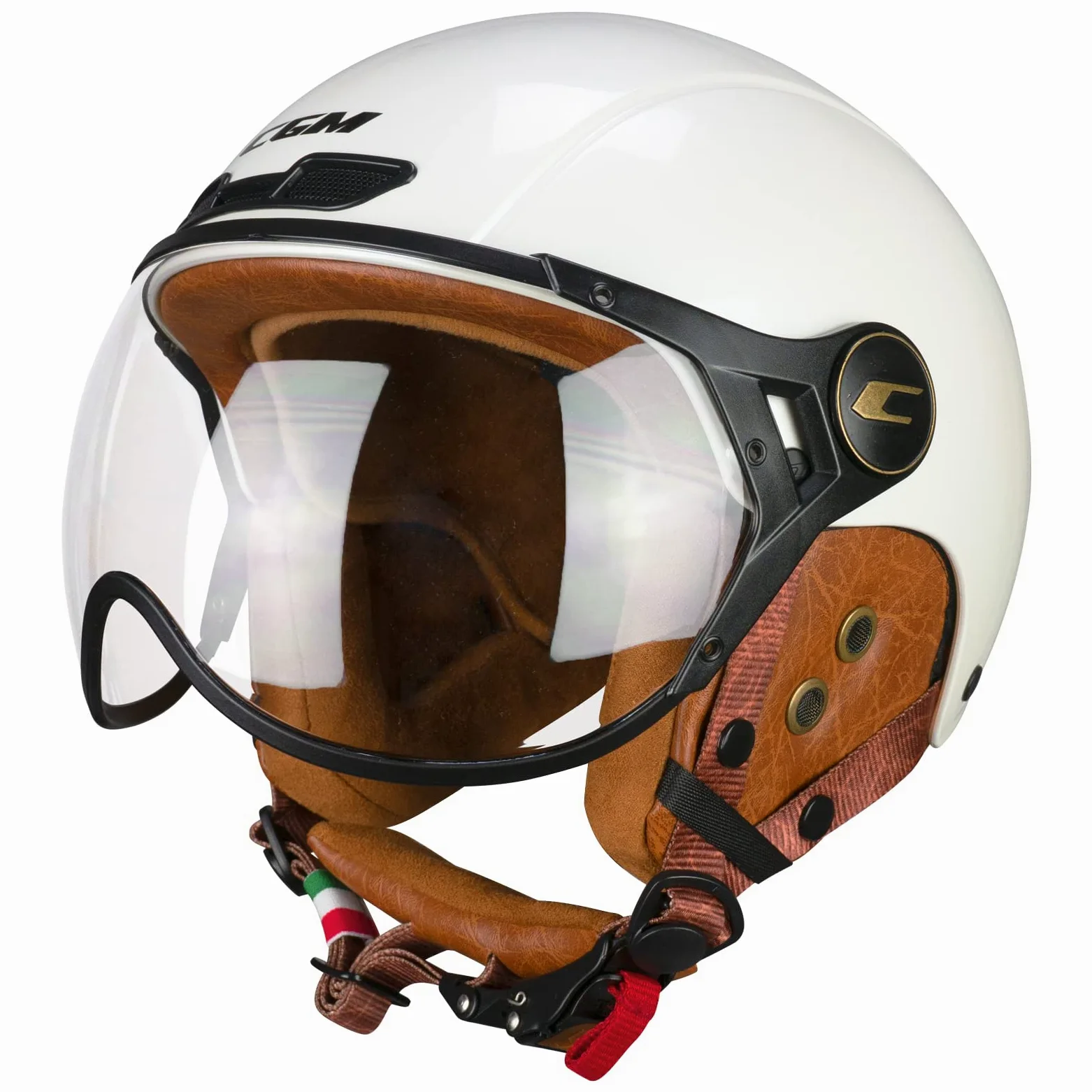 CGM EBI Casque de Ski Unisexe Adulte, Blanc nacré, XXL (61 cm)