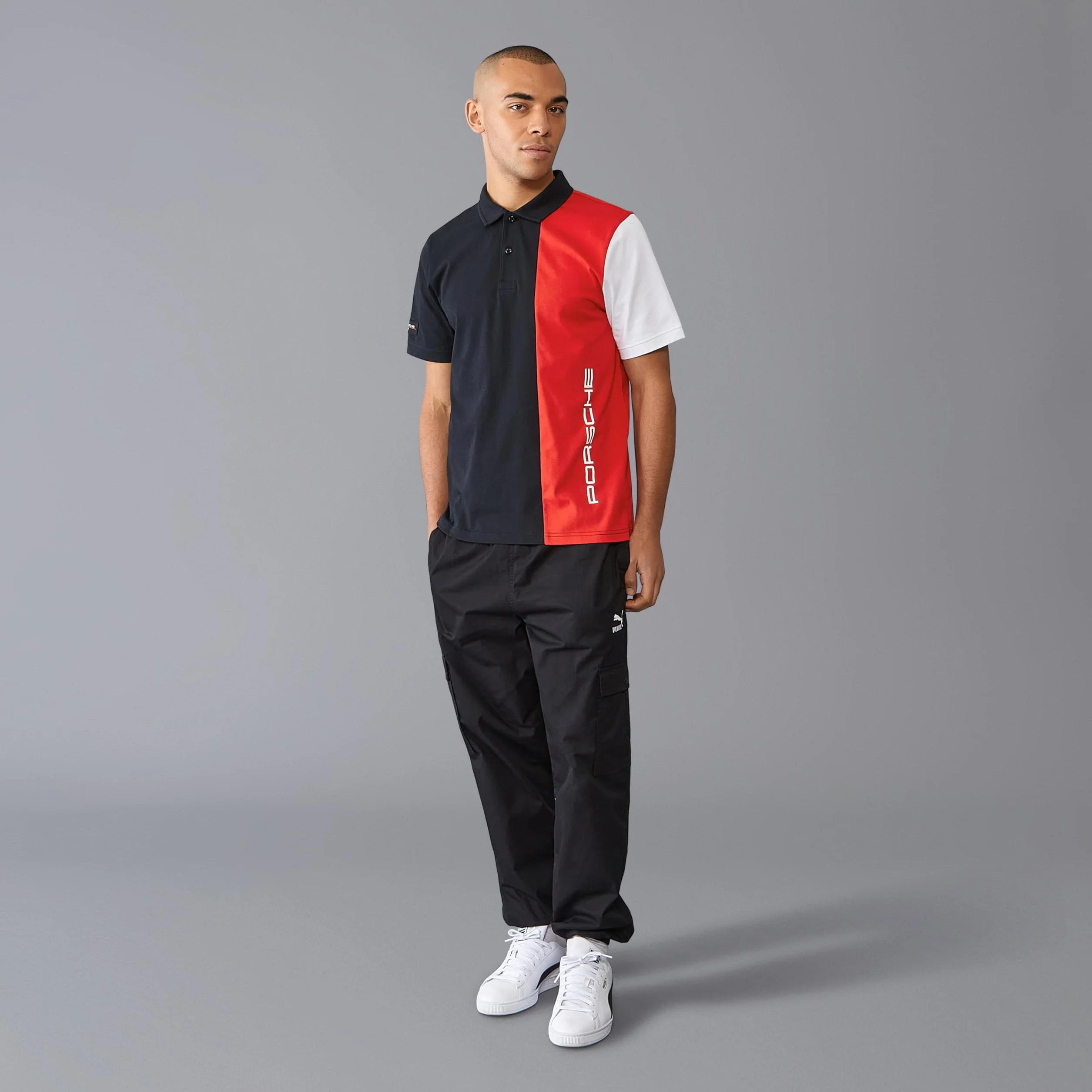 Porsche Motorsport Polo Rayures Homme