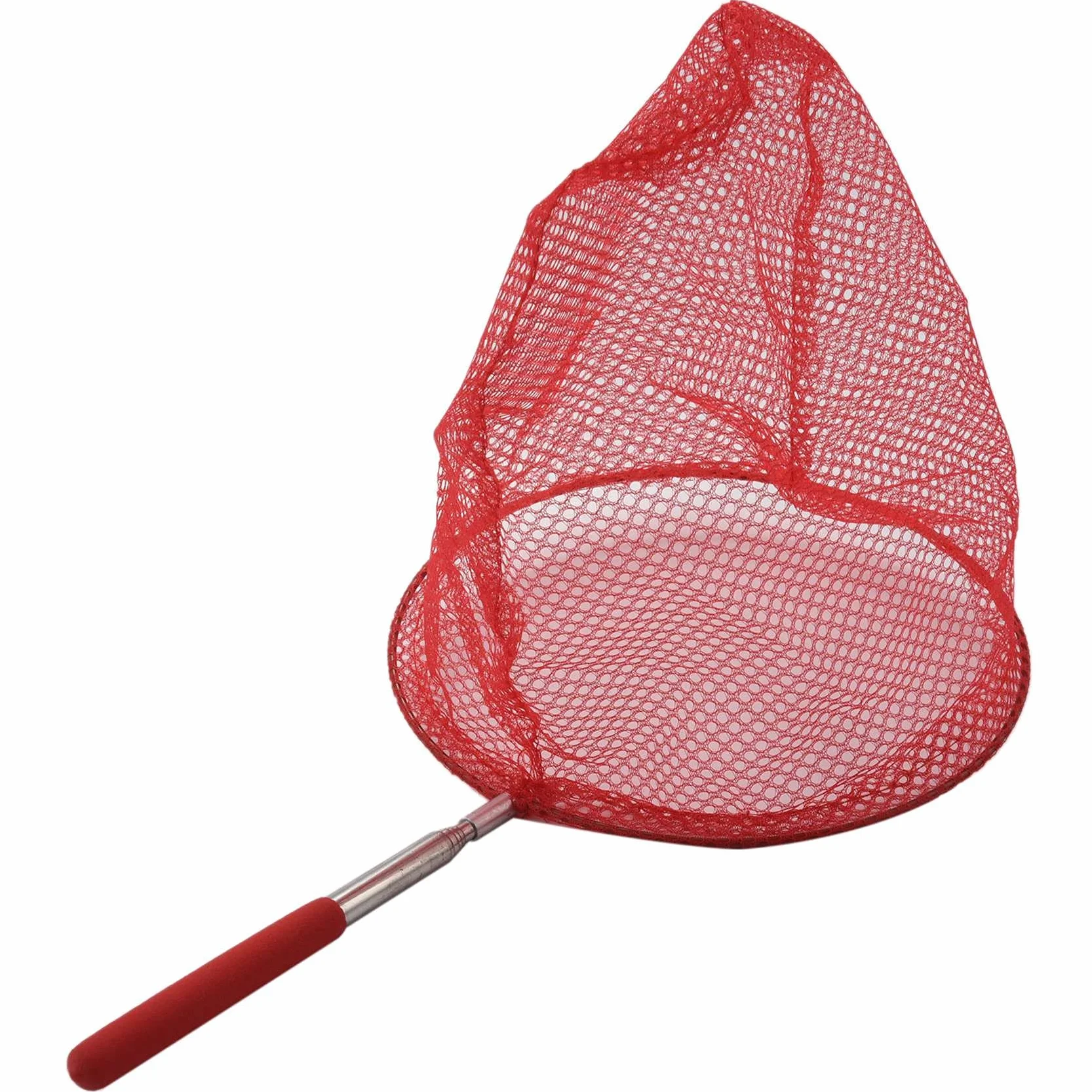 Evenden Filet papillon extérieur en acier inoxydable - Outil télescopique extérieur - Filet portable - Rouge
