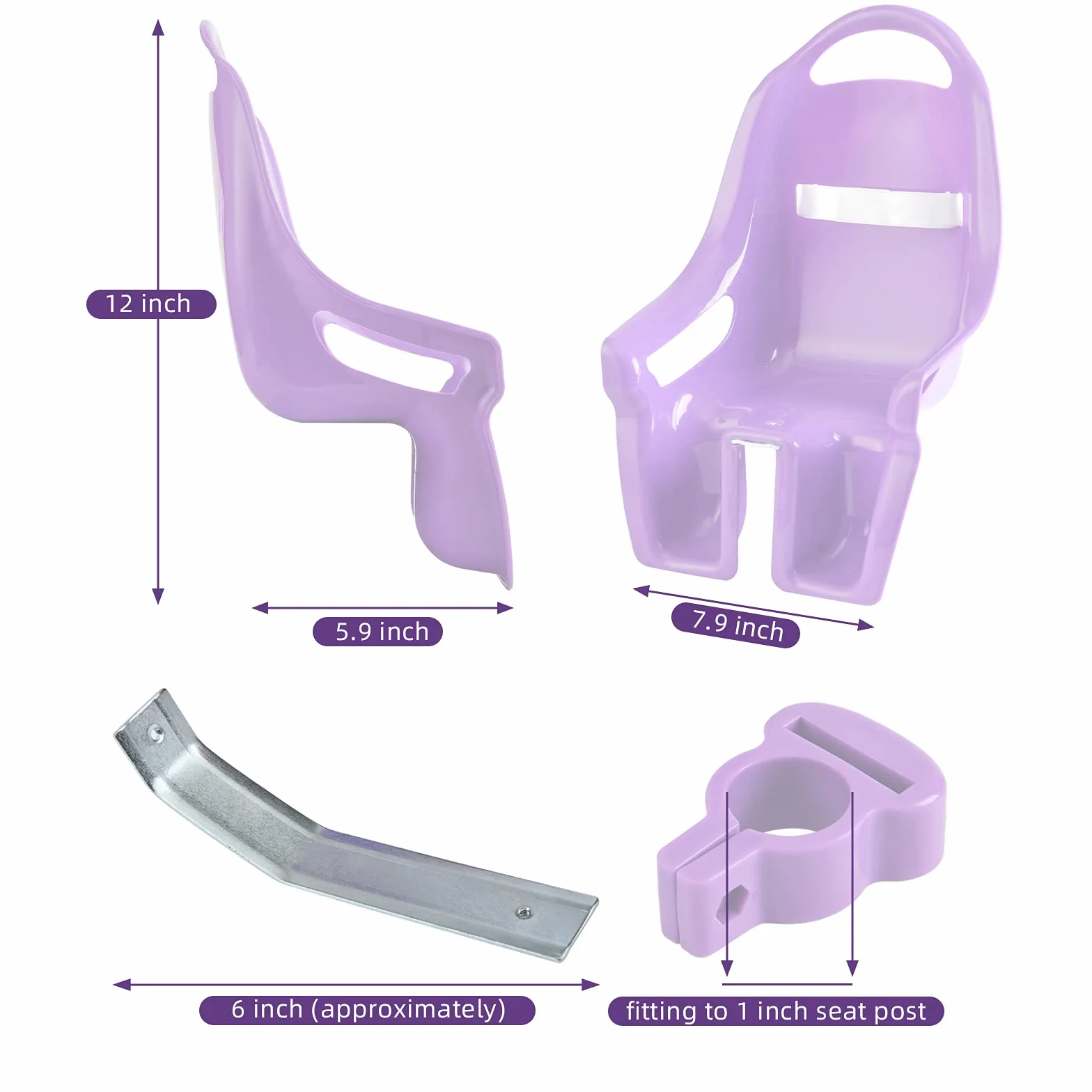 Siège de poupée pour Enfant avec Autocollant DIY pour Fille, Accessoire de vélo