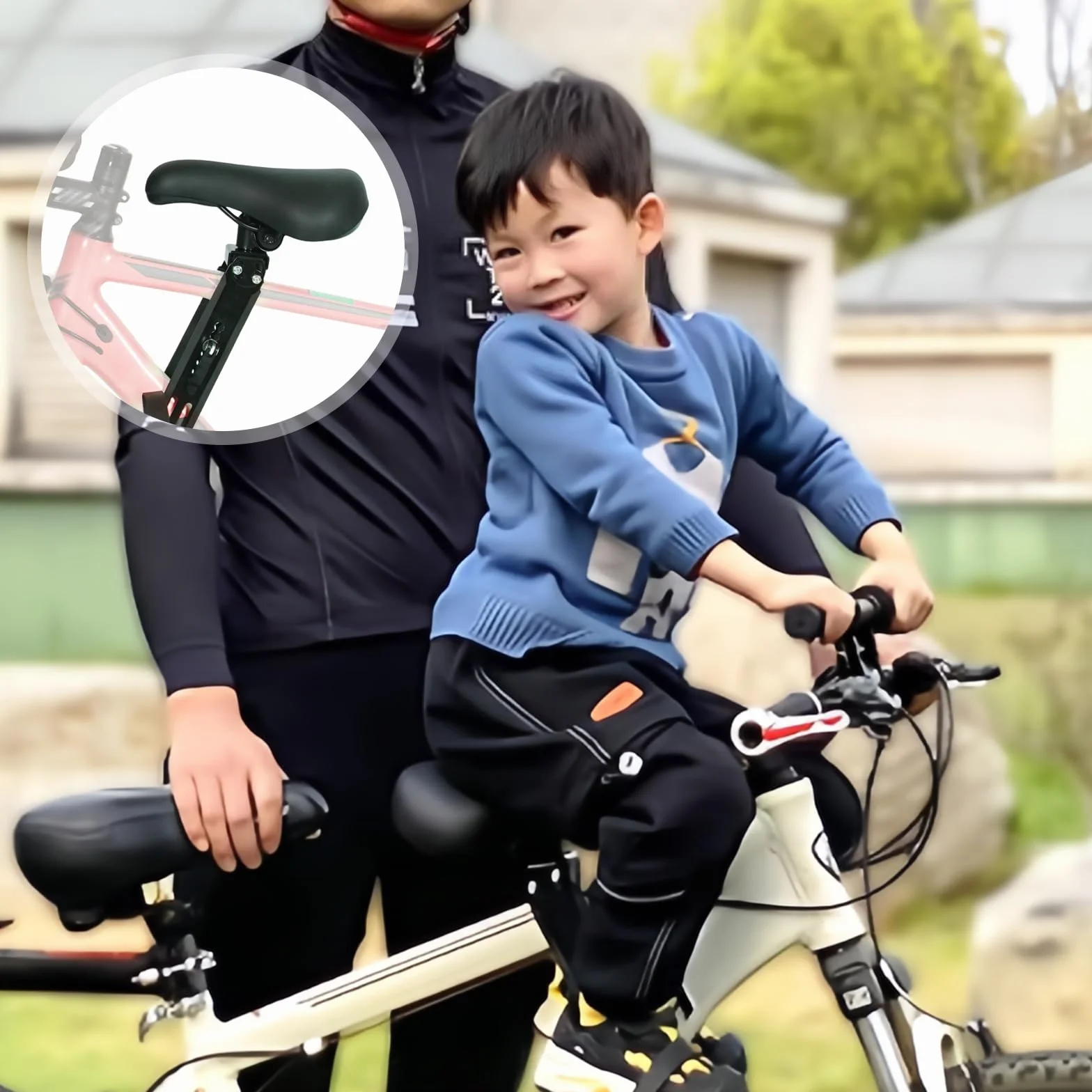 PORFOYO Siège Velo Enfant Avant, Siège de Vélo pour Enfant de 2 à 5 Ans